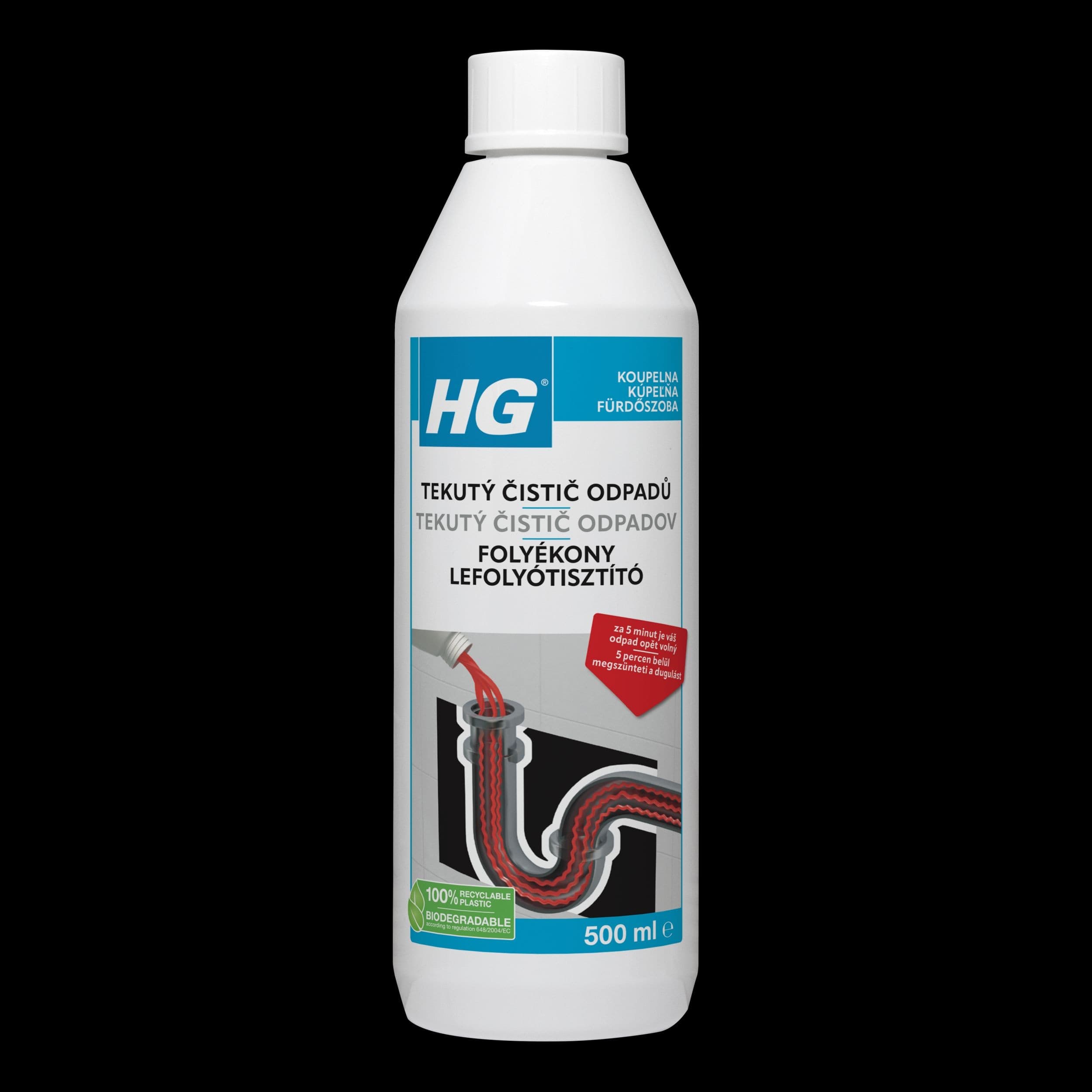 HG Tekutý čistič odpadů 500 ml