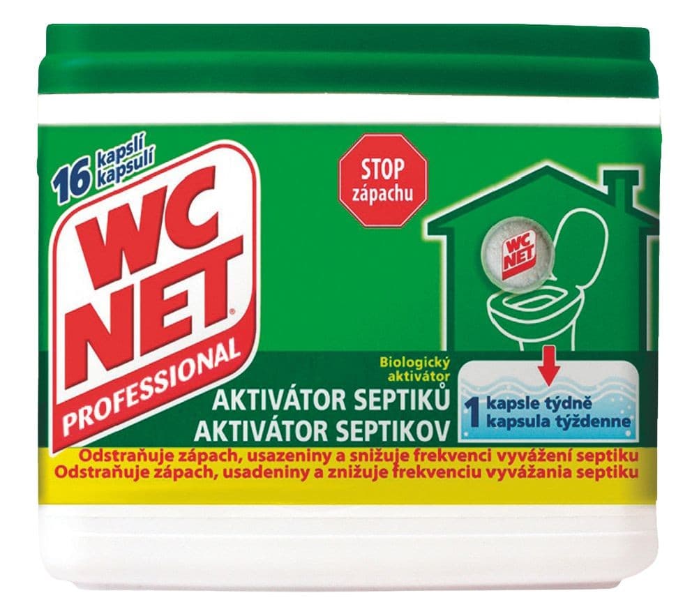 WC Net Professional aktivátor septiků 16 kapslí 288 g