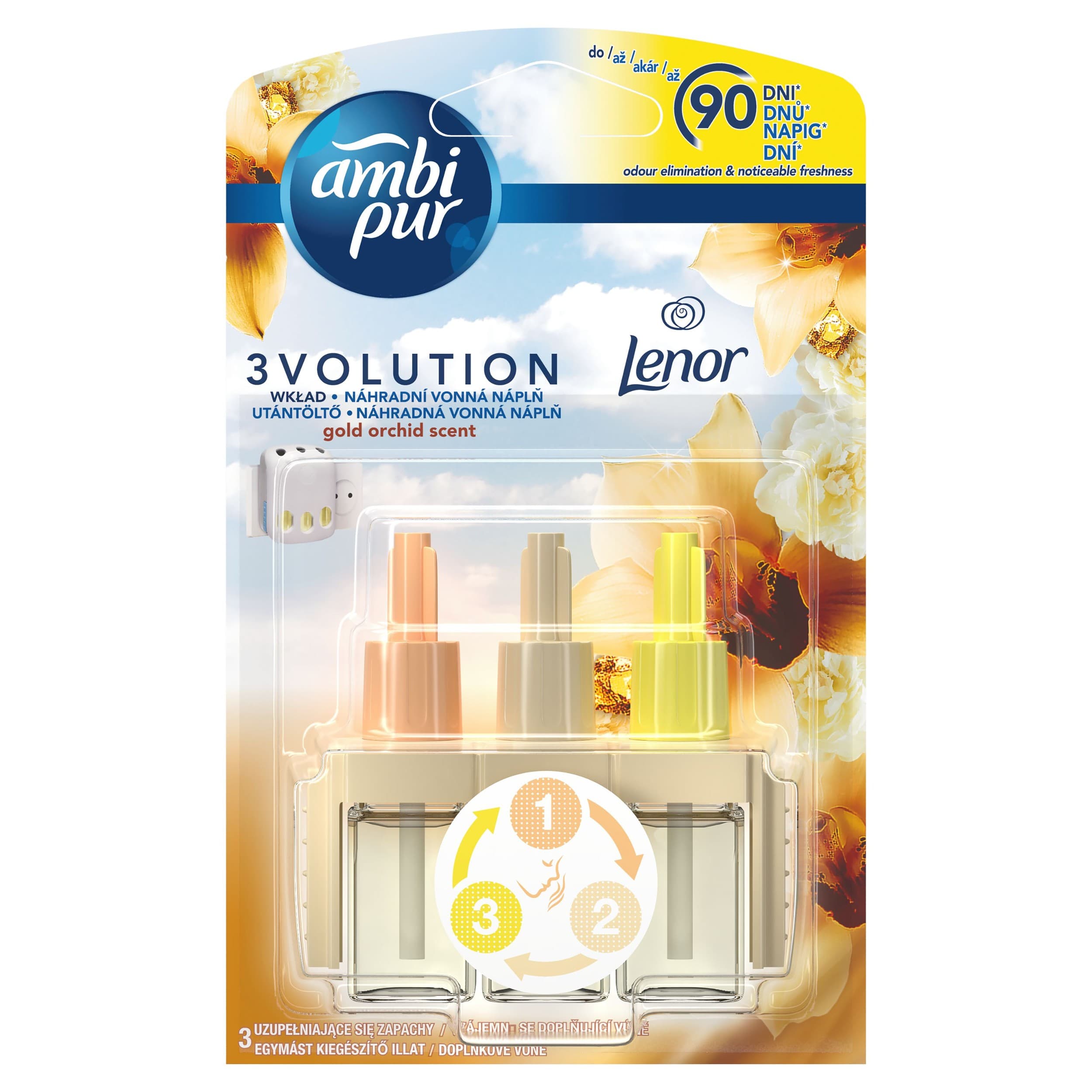 Ambi Pur 3Volution Gold Orchid Náhradní náplň do osvěžovače vzduchu 20ml