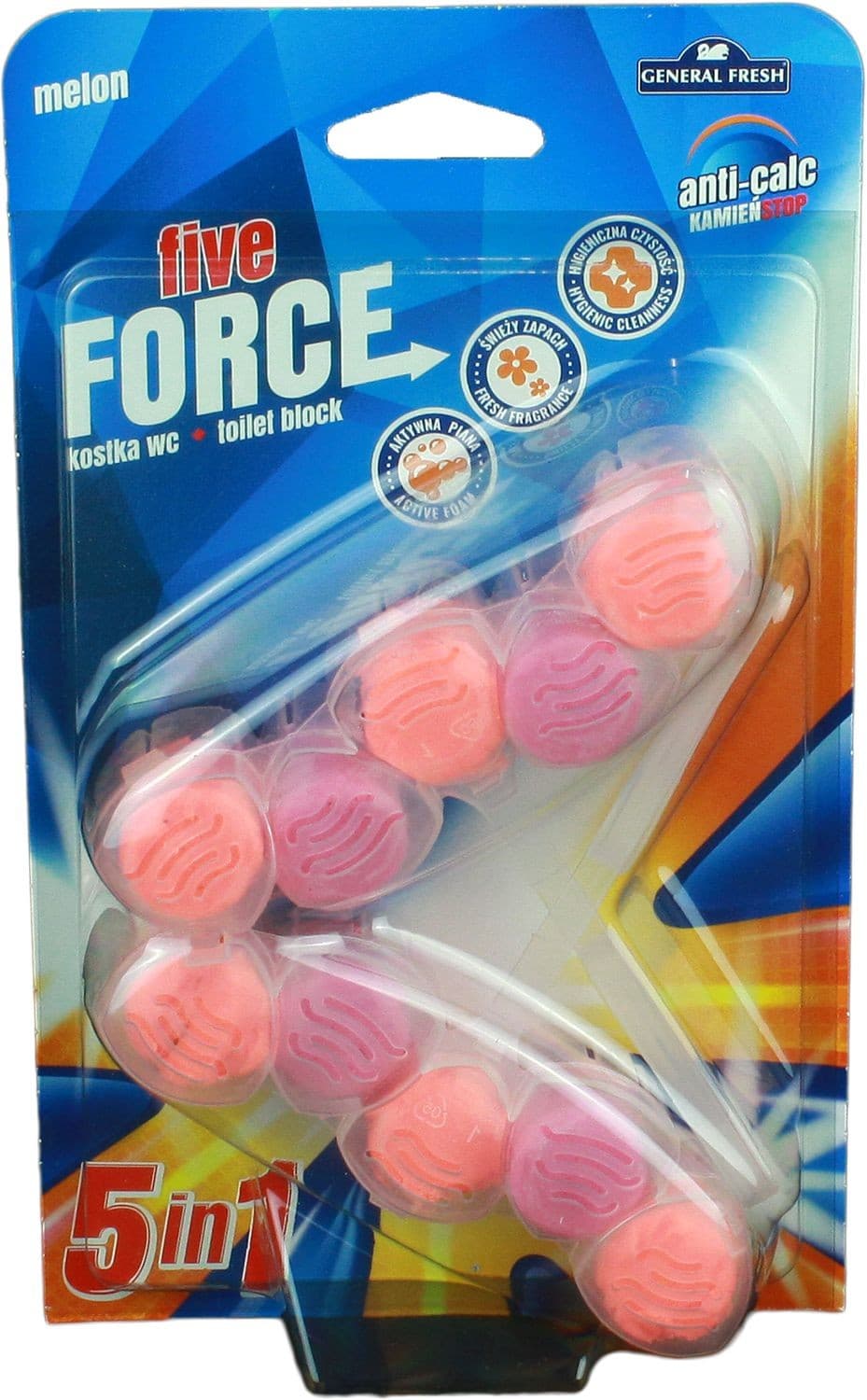 GF Five-force WC blok s vůní meloun 2x50 g