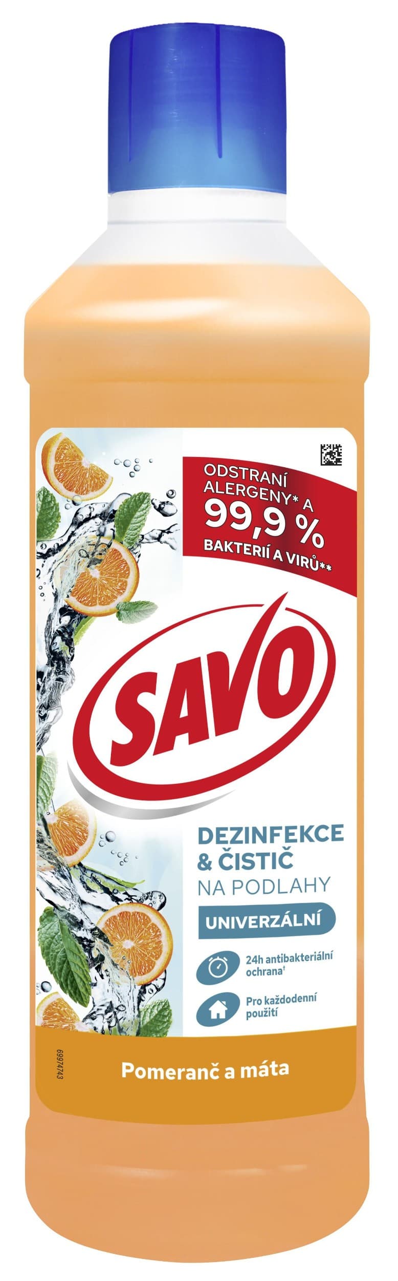 Savo Dezinfekce bez chloru na podlahy antibakteriální 1l