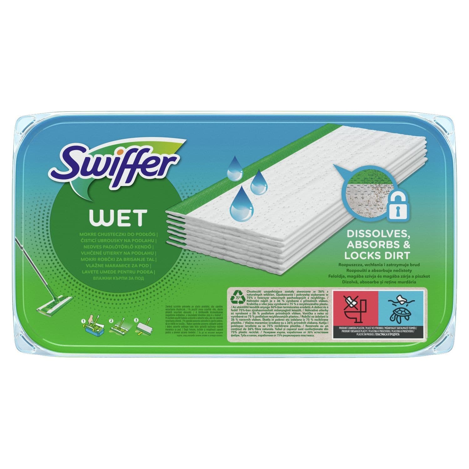 Swiffer Sweeper Čisticí ubrousky na podlahu s Citrus Fresh vůní 10ks