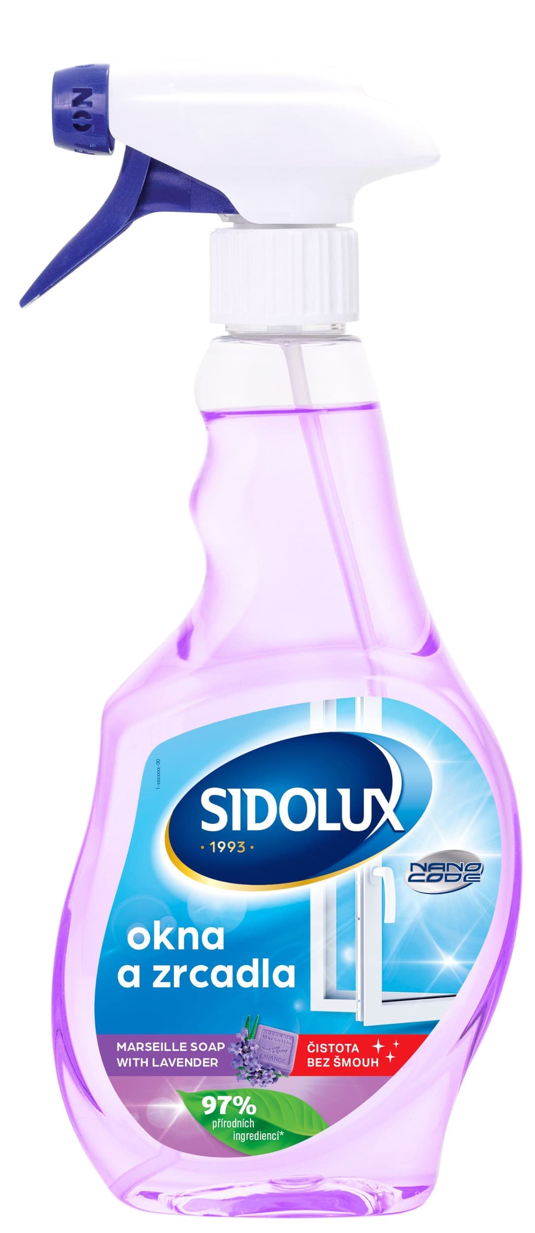 Sidolux window nano code marseill soap with lavender 500 ml