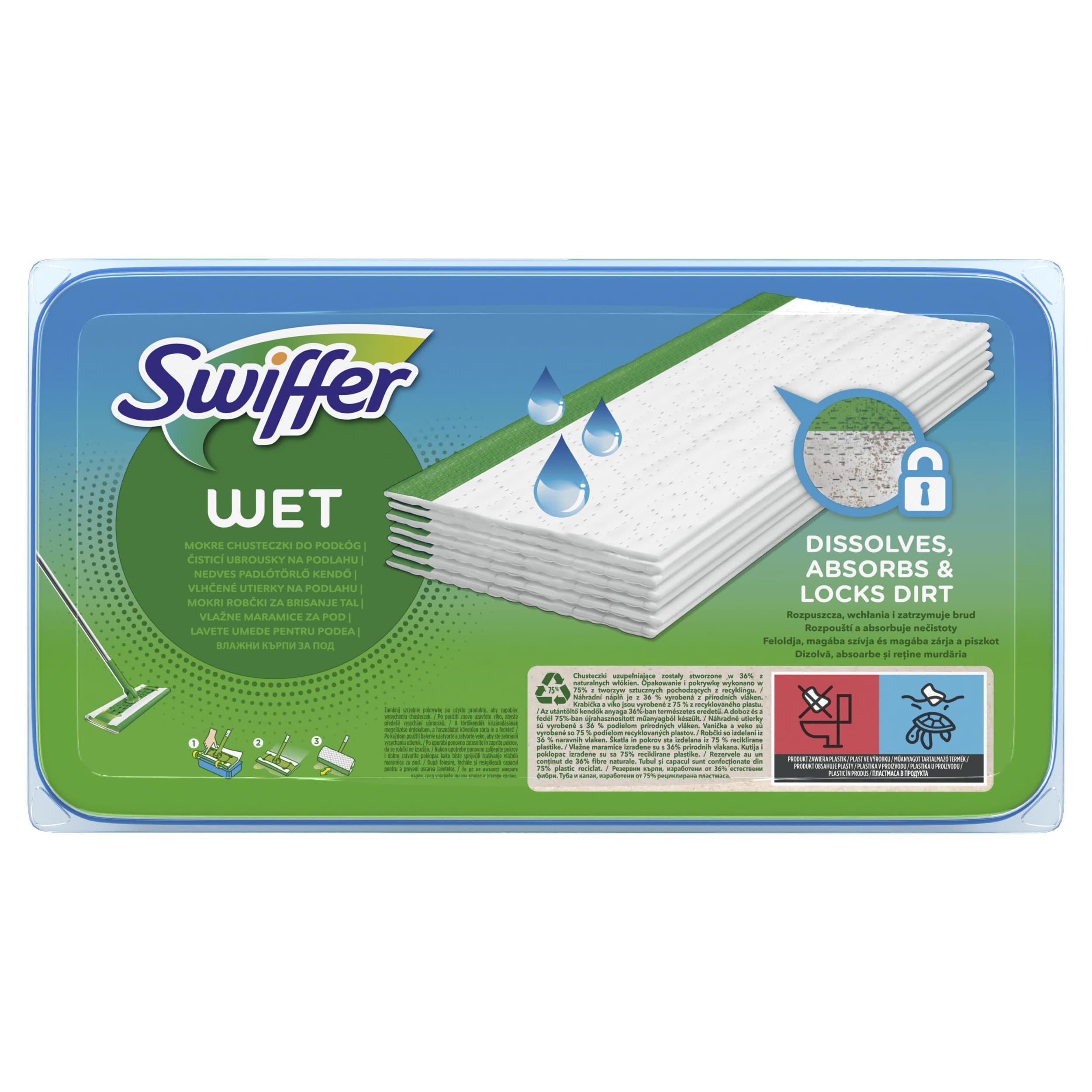 Swiffer Sweeper čisticí vlhké ubrousky na podlahu s Citrus Fresh vůní 20 ks