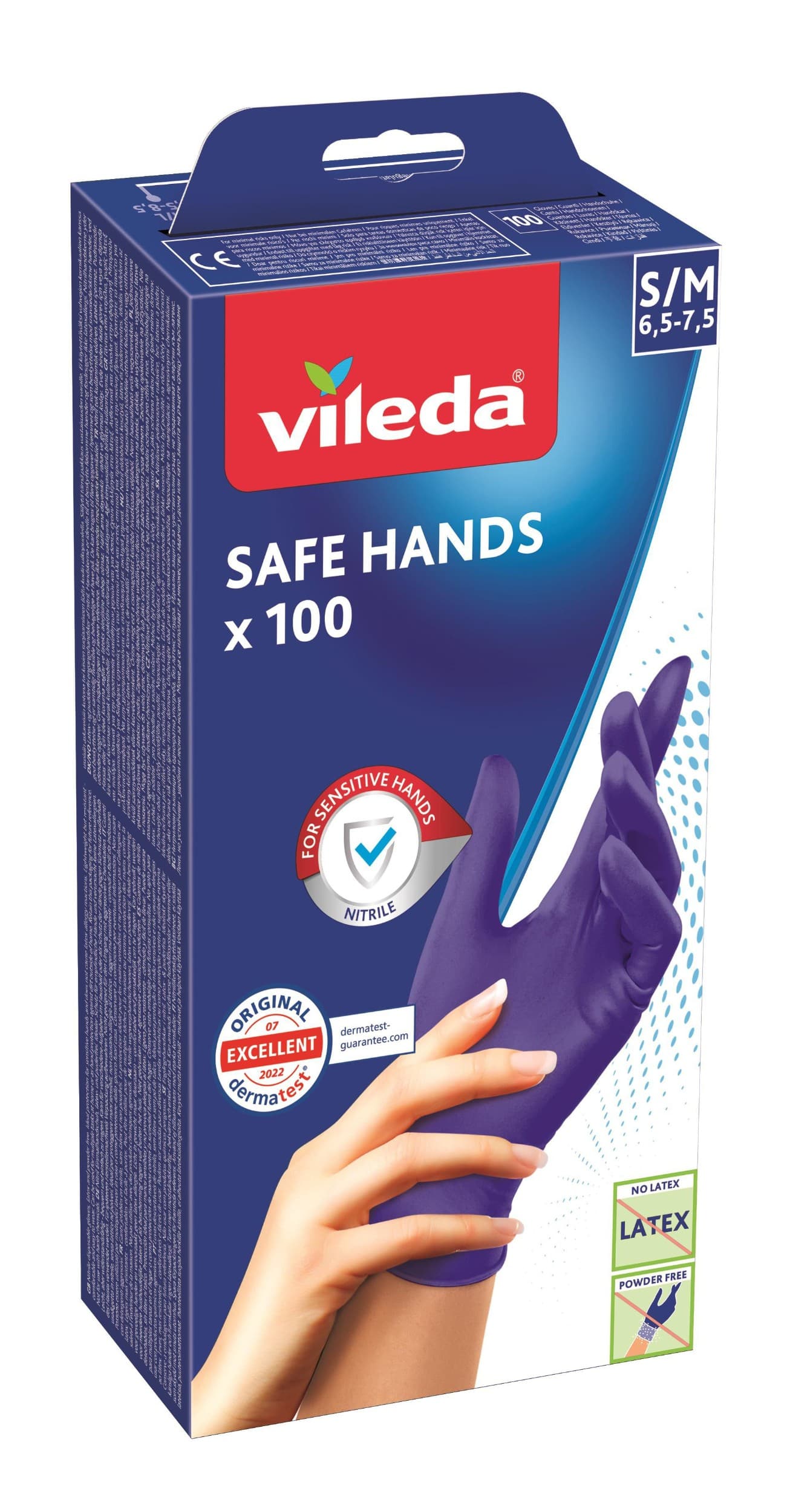Vileda Safe Hands rukavice S/M 100ks