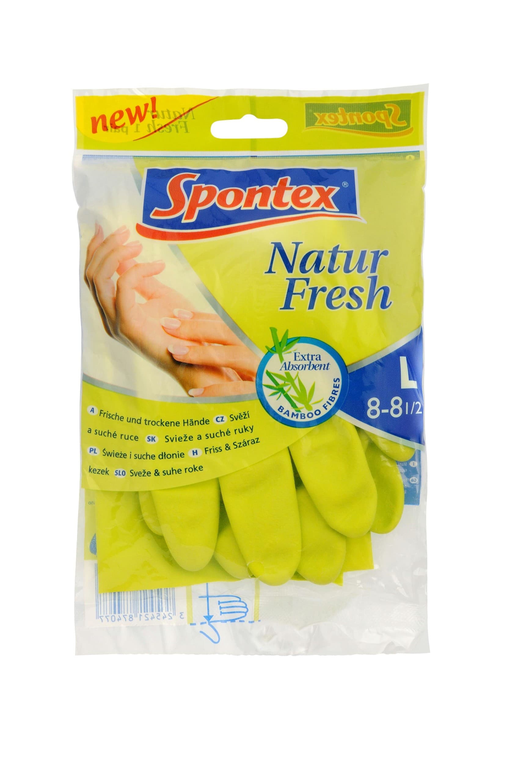 Spontex Natur fresh rukavice 1 pár