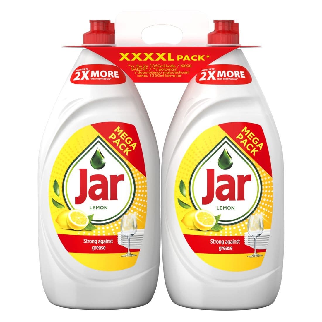 Jar Prostředek Na Mytí Nádobí Lemon 2x1,35l