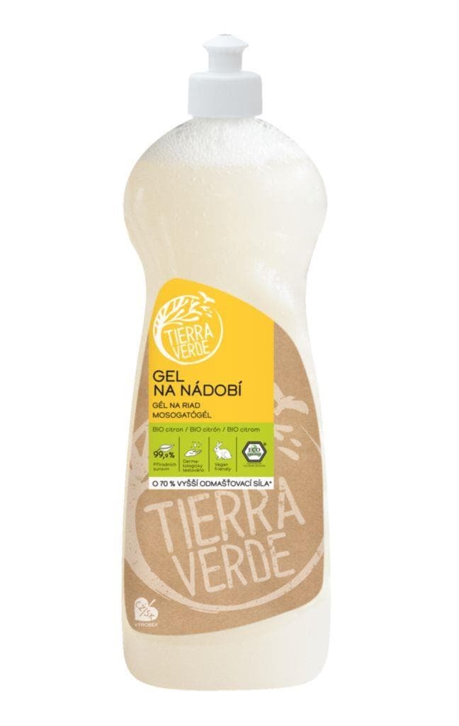 Tierra Verde Gel na nádobí BIO citron 1 l