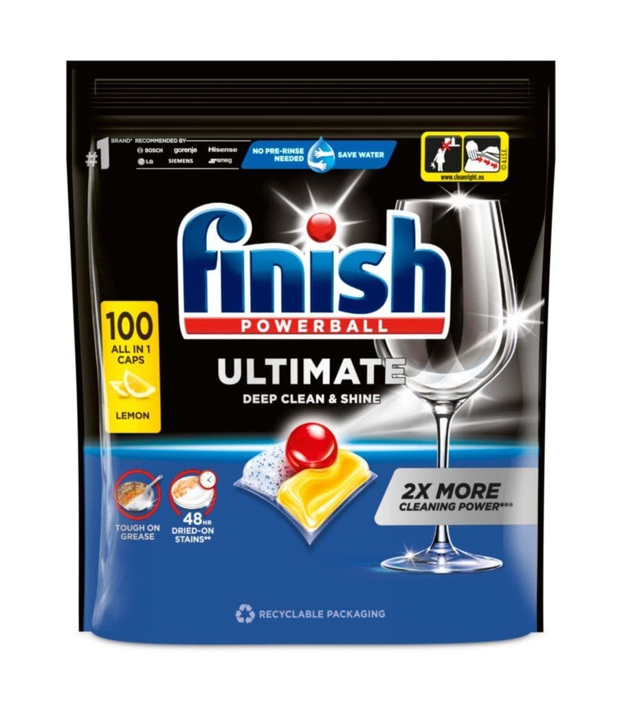 Finish Ultimate All in 1 kapsle do myčky nádobí Lemon Sparkle 100 ks