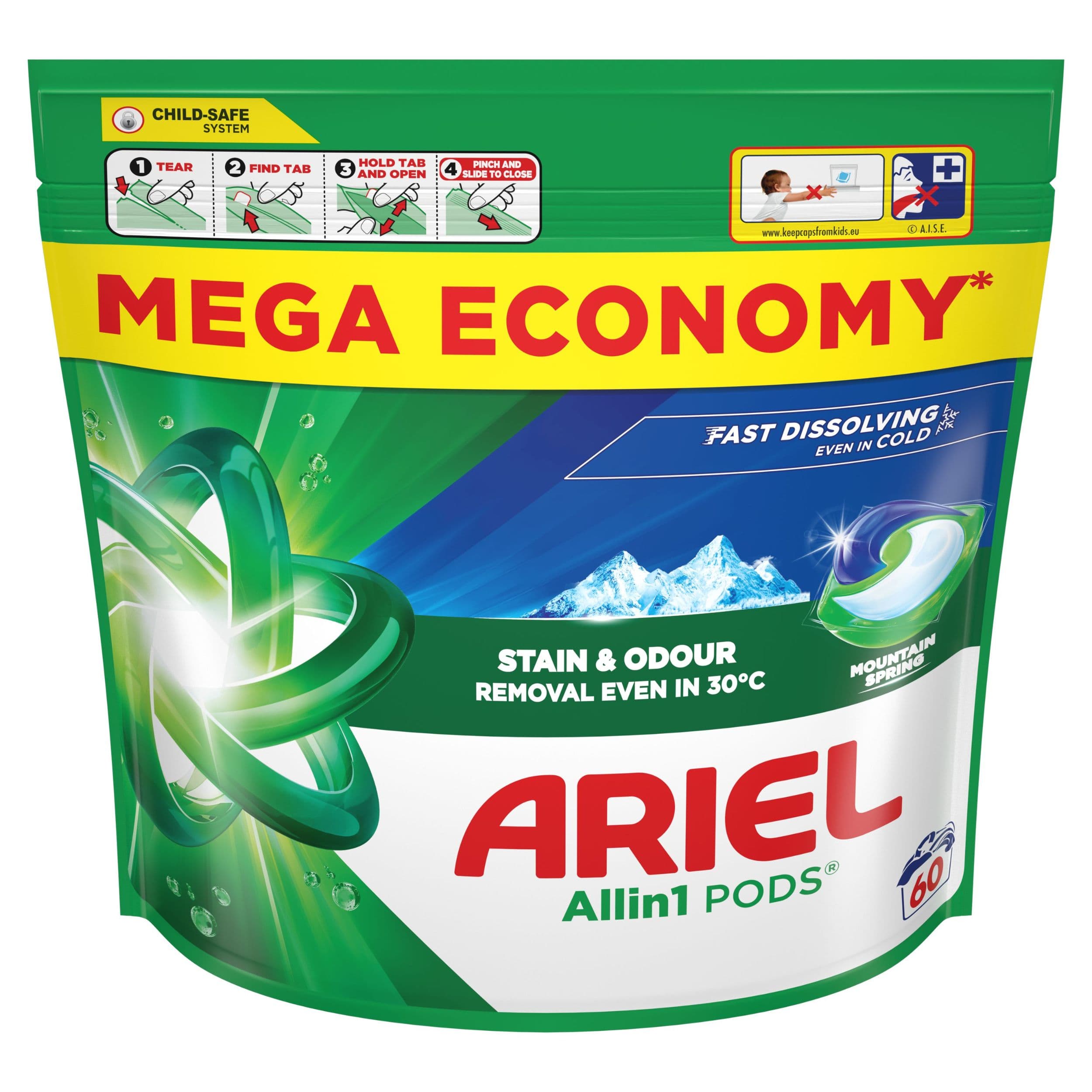 Ariel Gelové Kapsle MSpring 60 dávek