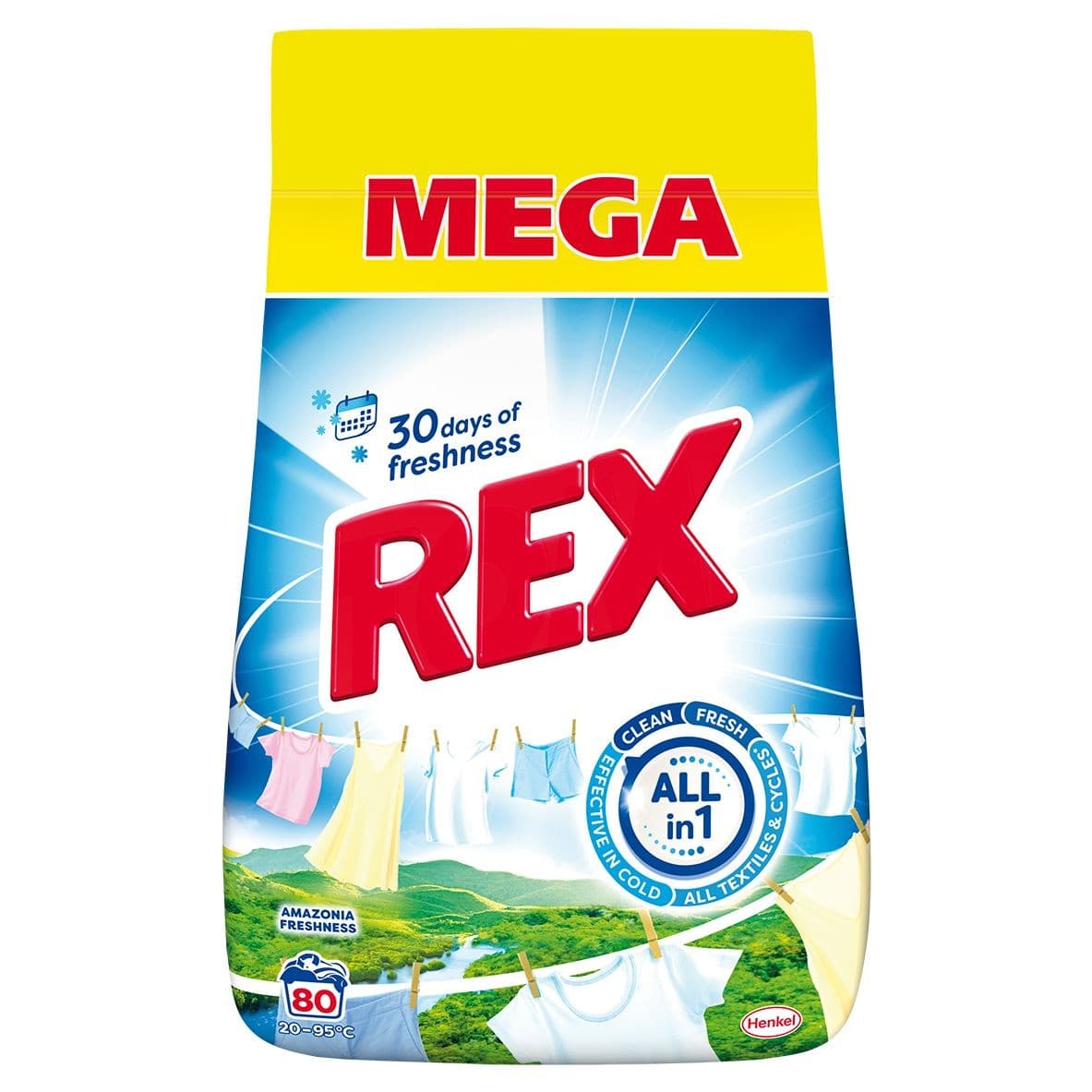 Rex Prášek Amazonia Freshness 4kg 80 dávek