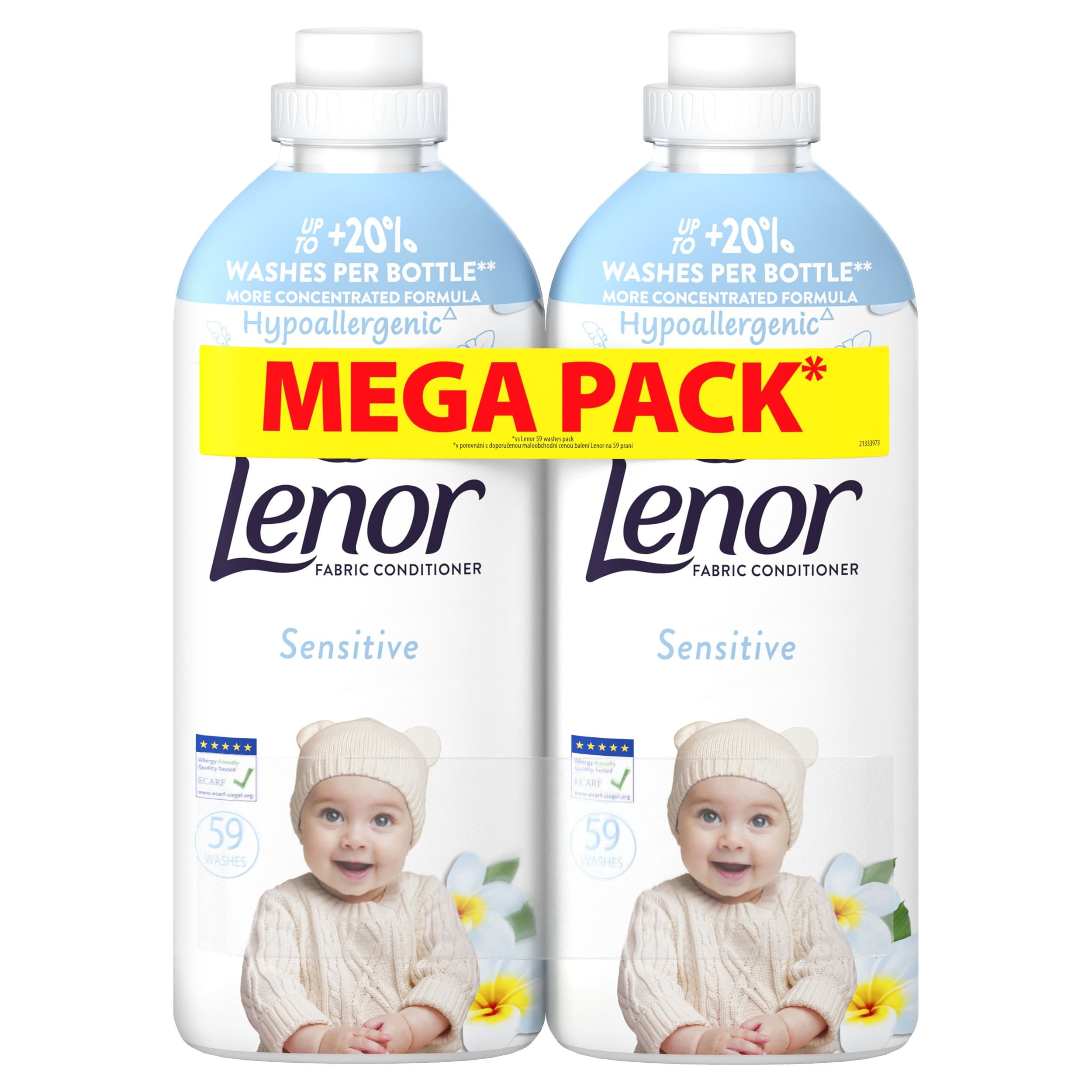 Lenor Aviváž For sensitive skin 118 / 2L