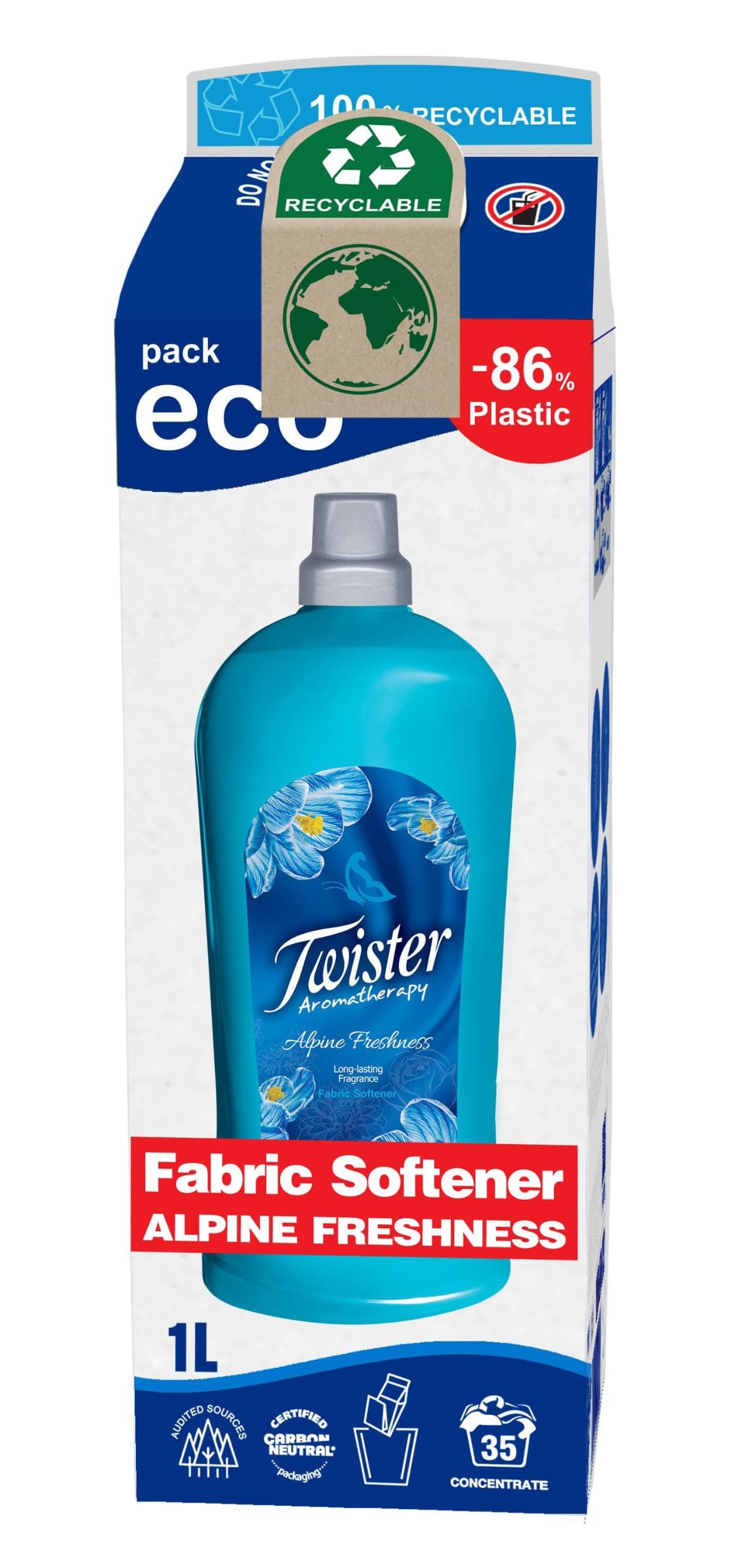 Twister R-Pack aviváž Alpine Freshness 1000ml 35 praní