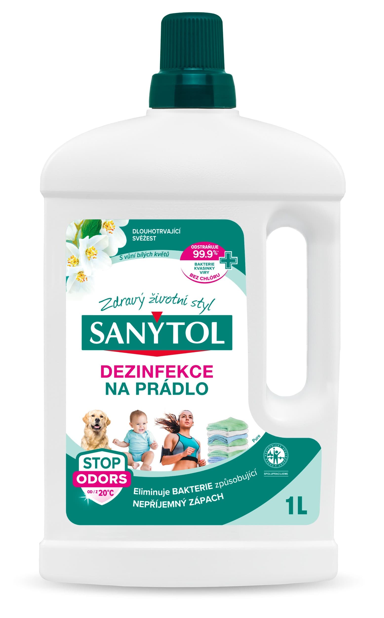 Sanytol Dezinfekce na prádlo s vůní bílých květů 1l