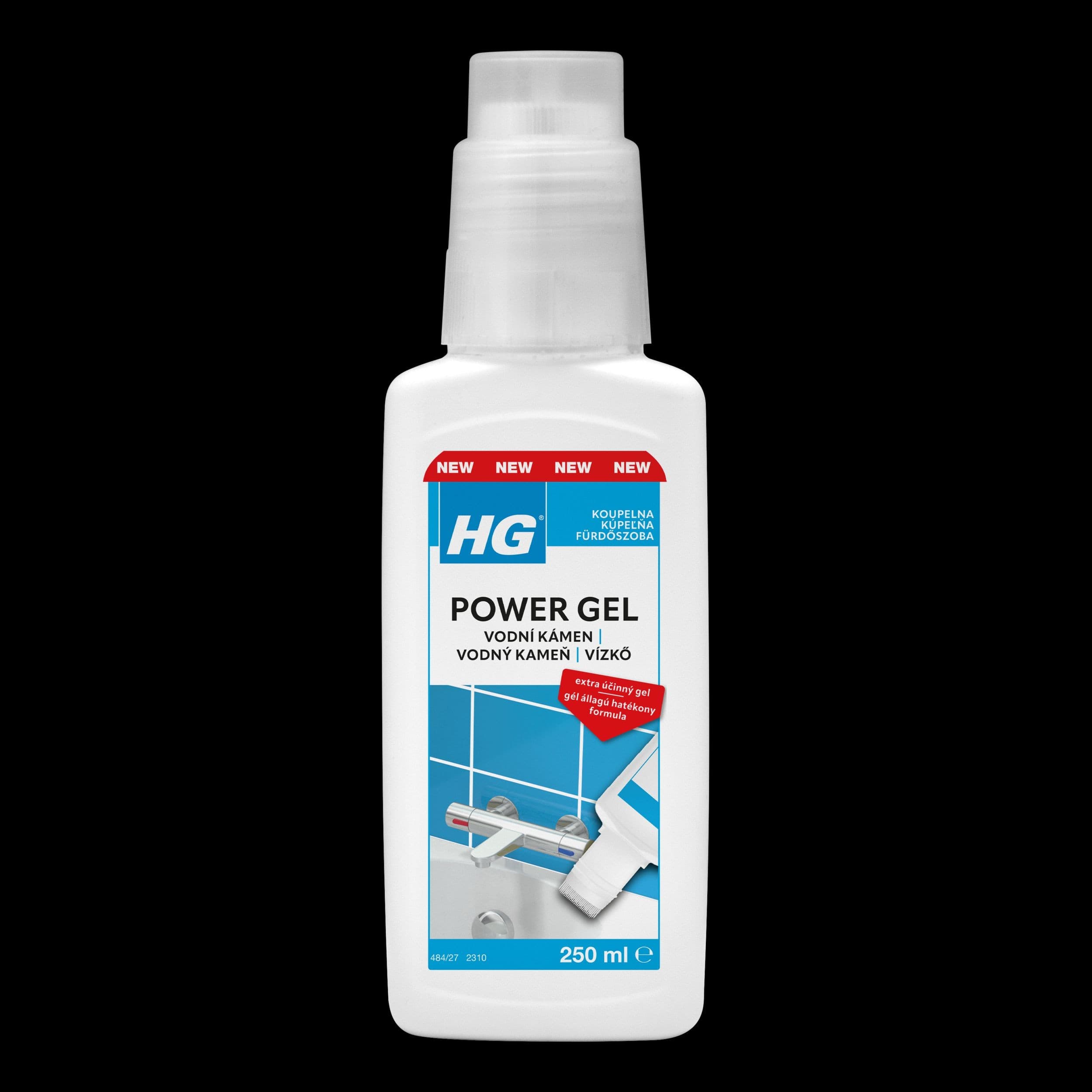 HG power gel na vodní kámen s aplikátorem 250ml