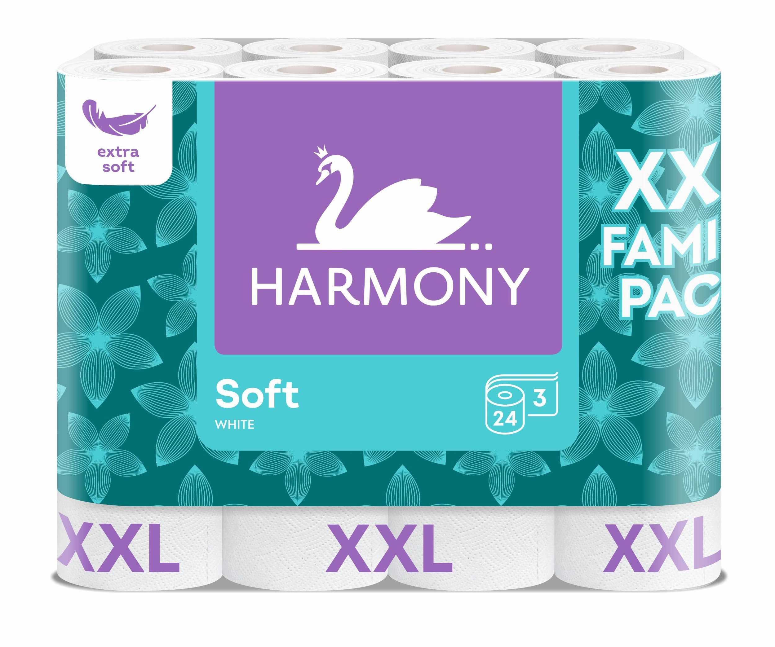 Harmony Soft White toaletní papír 3vrstvý 24ks