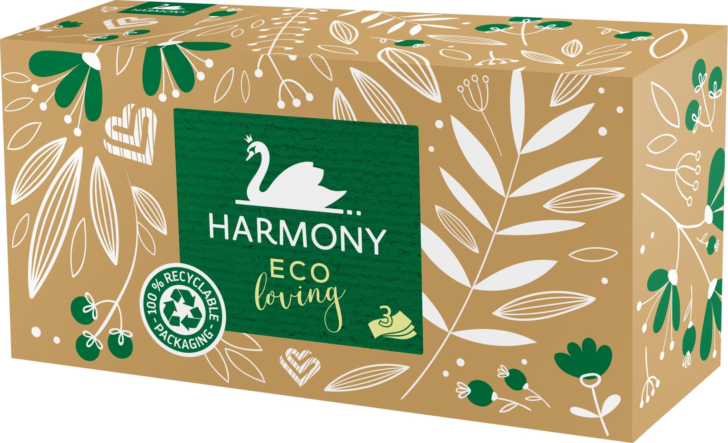 Harmony Kapesníky Eco Loving 3vrstvé 100ks