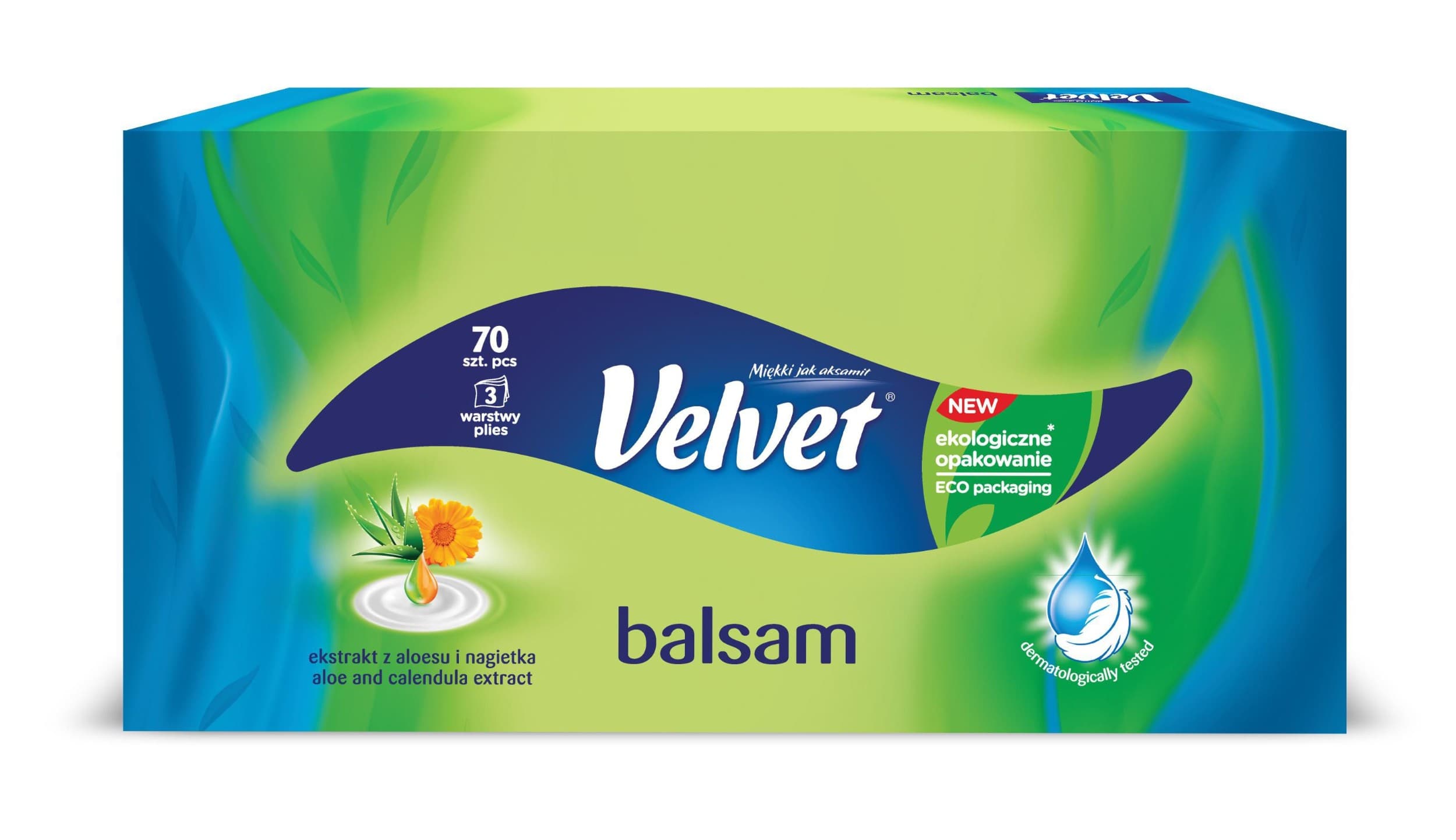 Velvet Kapesníky Balsam Box 70 ks