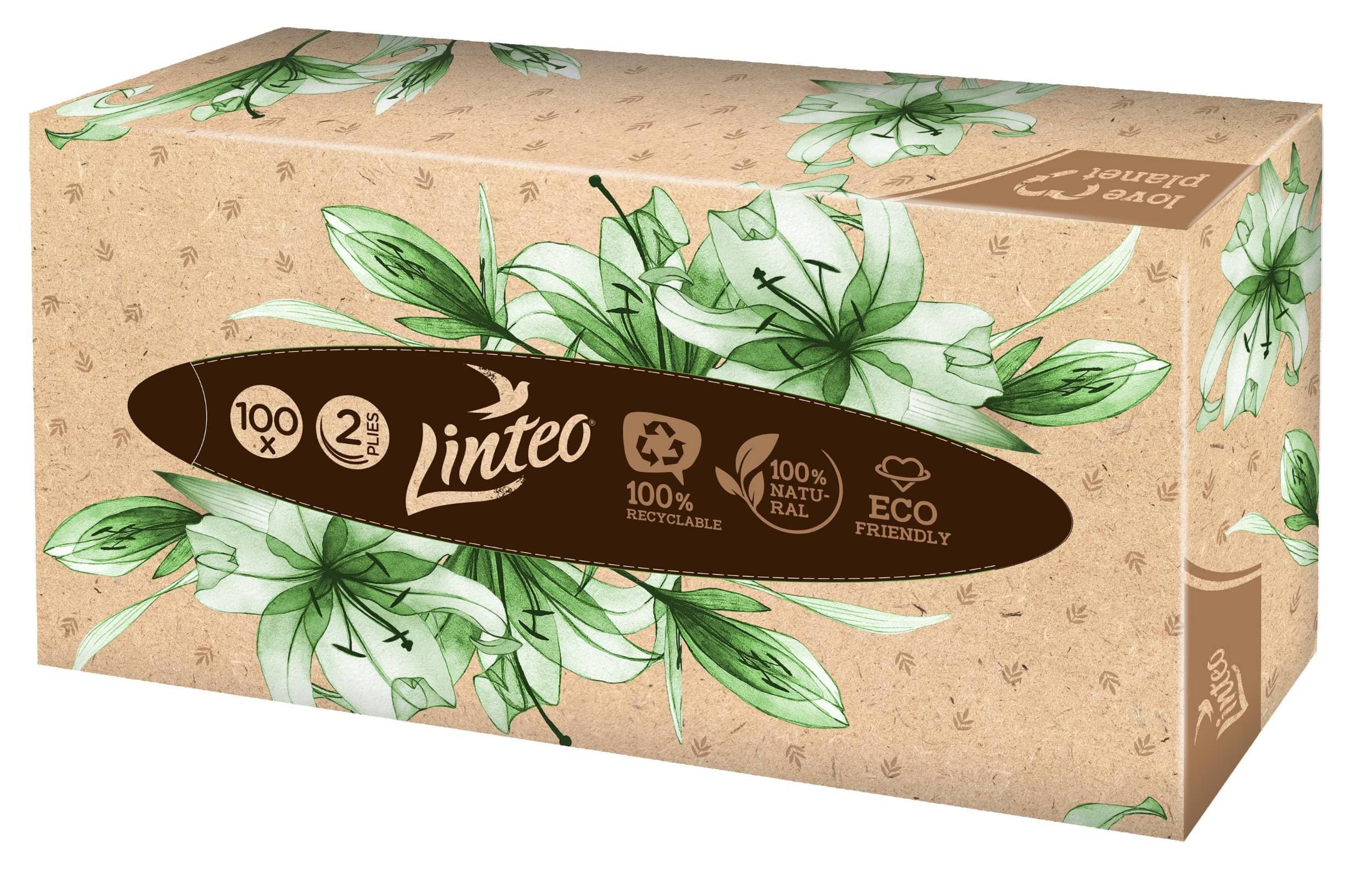 Linteo Papírové kapesníky 2-vrstvé 100 ks
