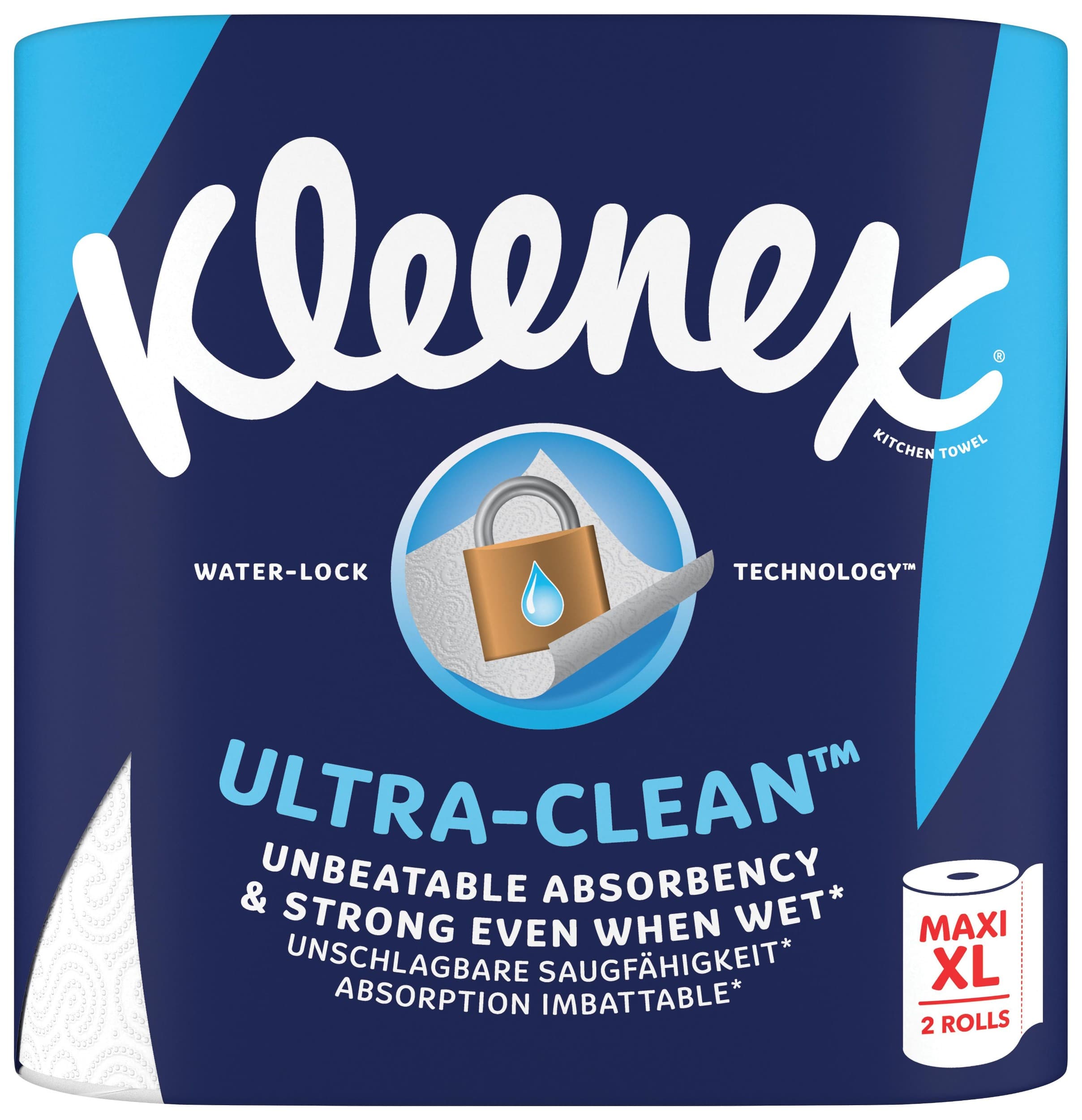 Kleenex® Kuchyňské utěrky Clean Ultra 2vrstvé 2ks