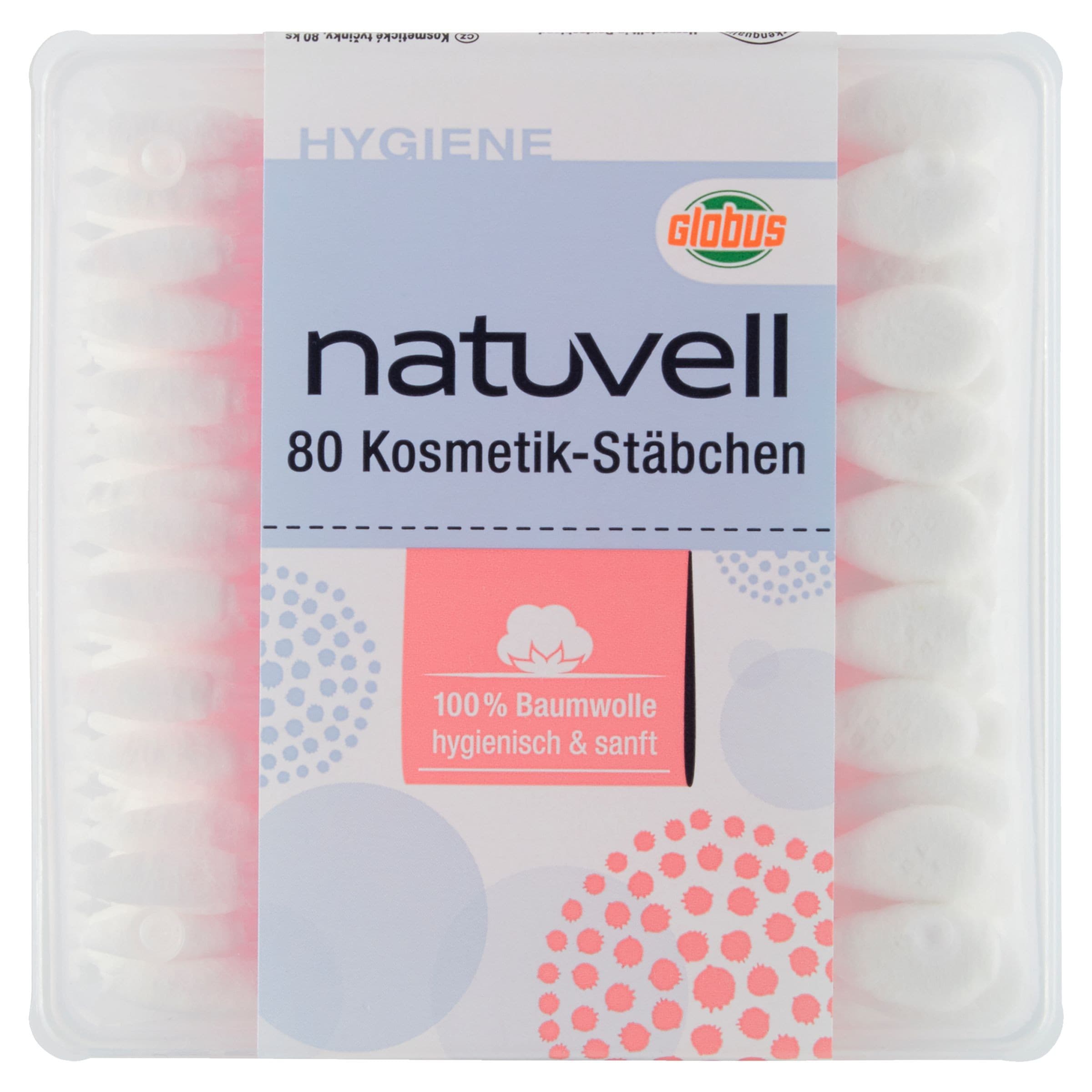 Natuvell Kosmetické tyčinky 80 ks