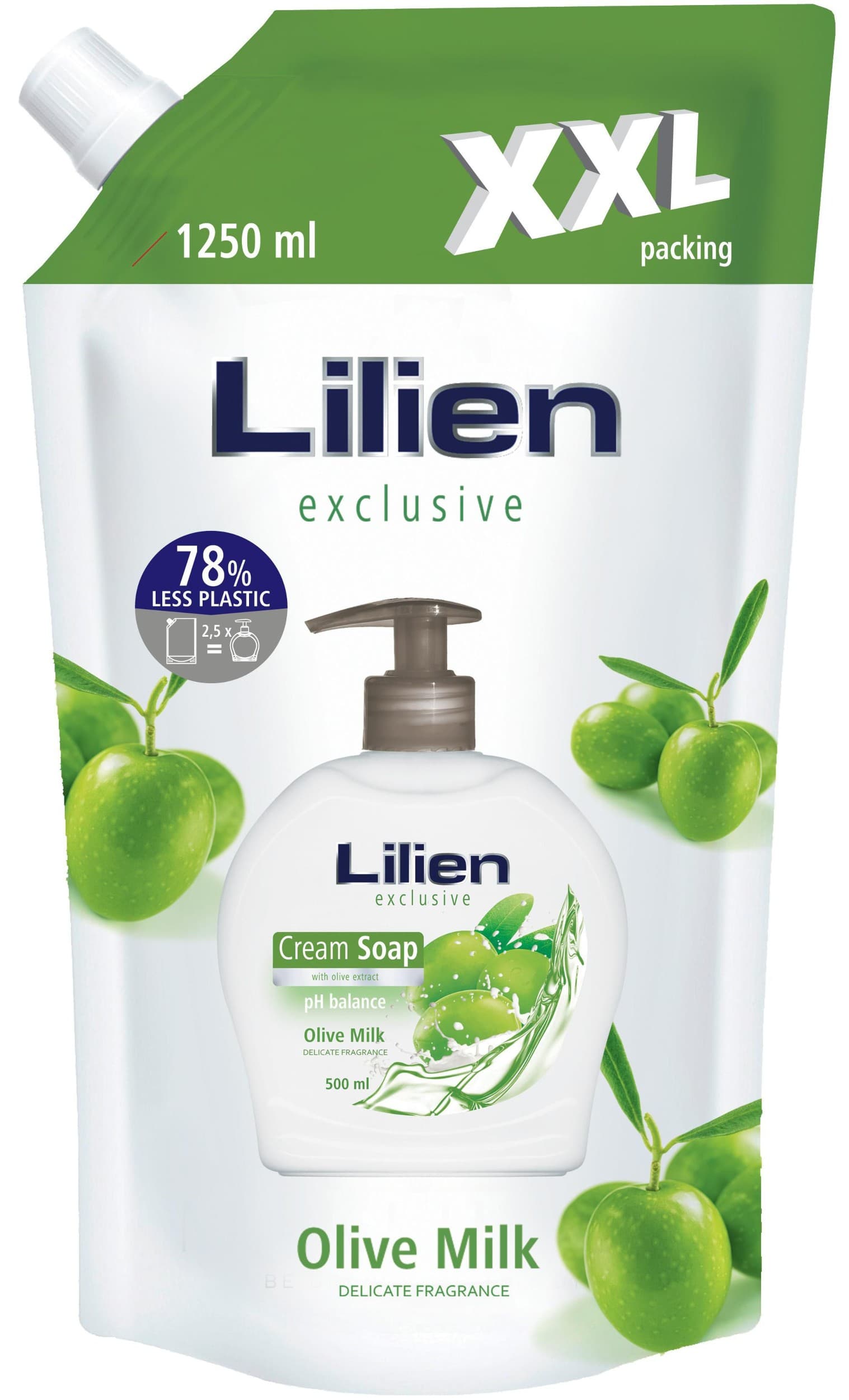 Lilien tekuté mýdlo Olive milk XXL 125