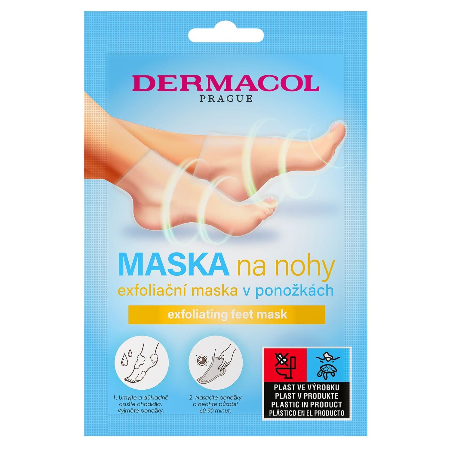 Dermacol Exfoliační maska na nohy v ponožkách 30 g
