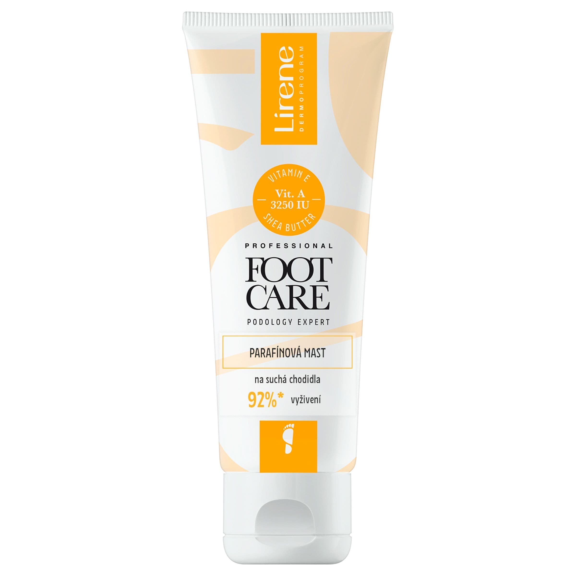 Lirene PE Parafínová mast na suchá chodidla, 75 ml