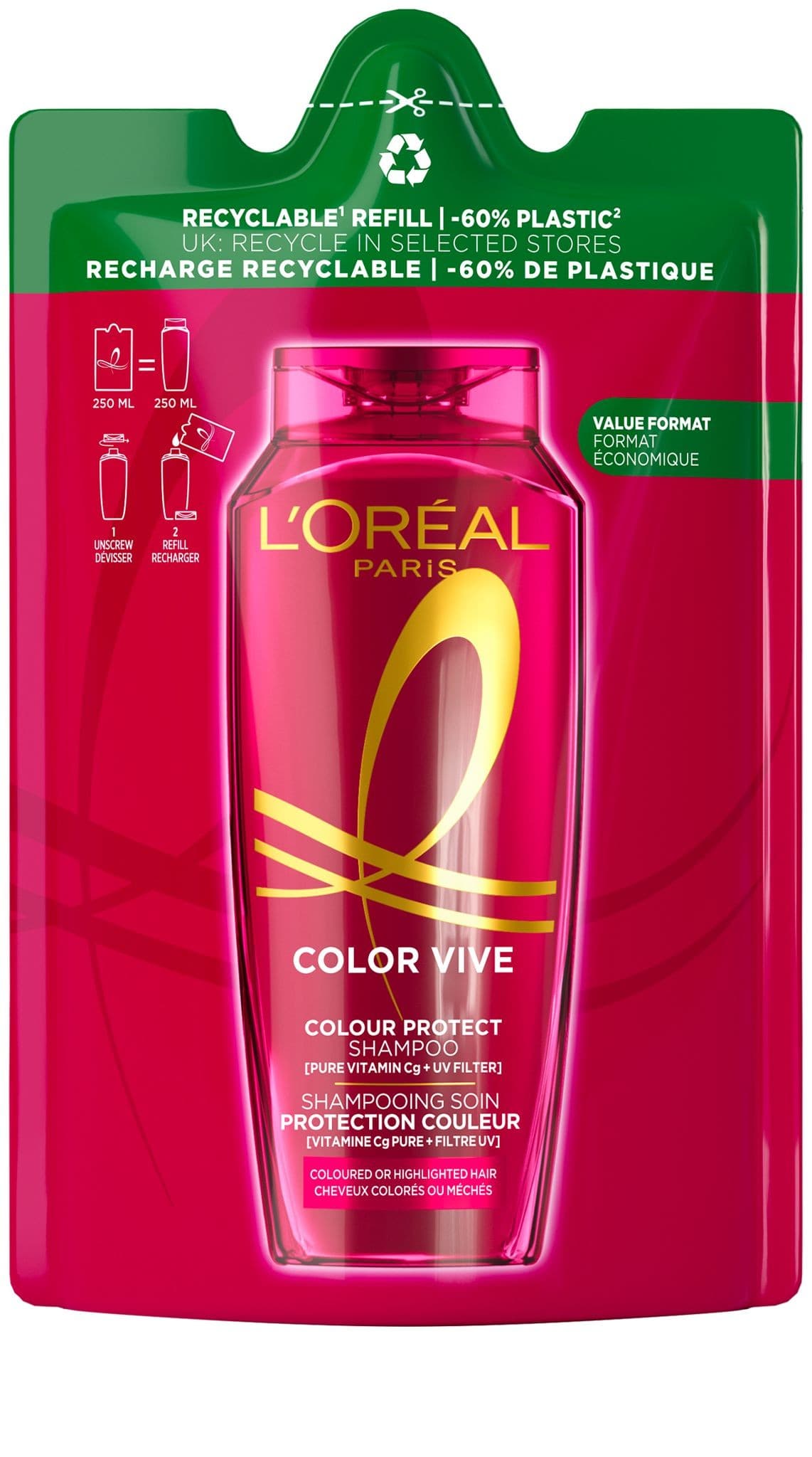 L'Oréal Paris Elseve Color Vive náhradní náplň 250 ml