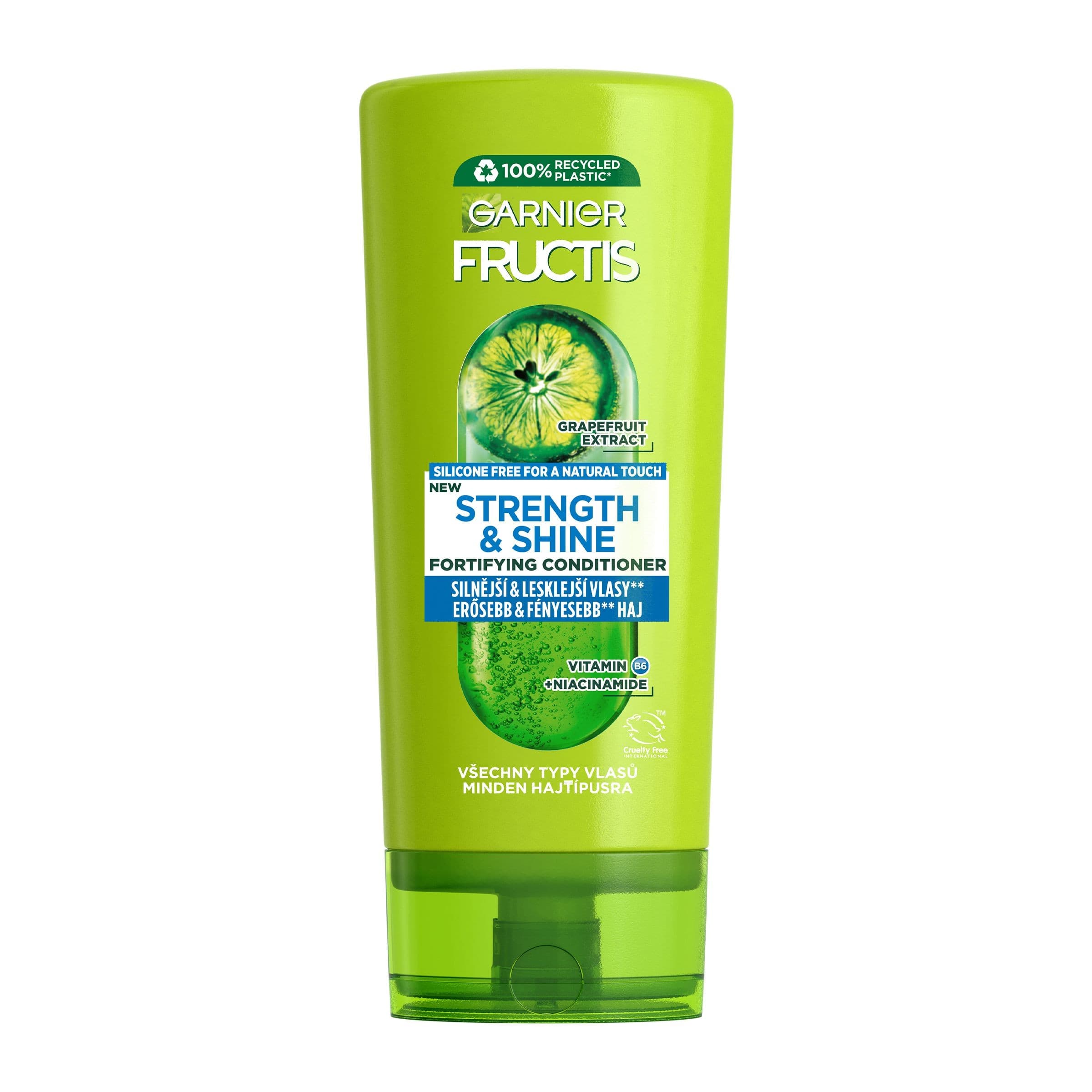 Garnier Fructis Strength & Shine Posilující balzám pro všechny typy vlasů bez lesku a síly 200 ml