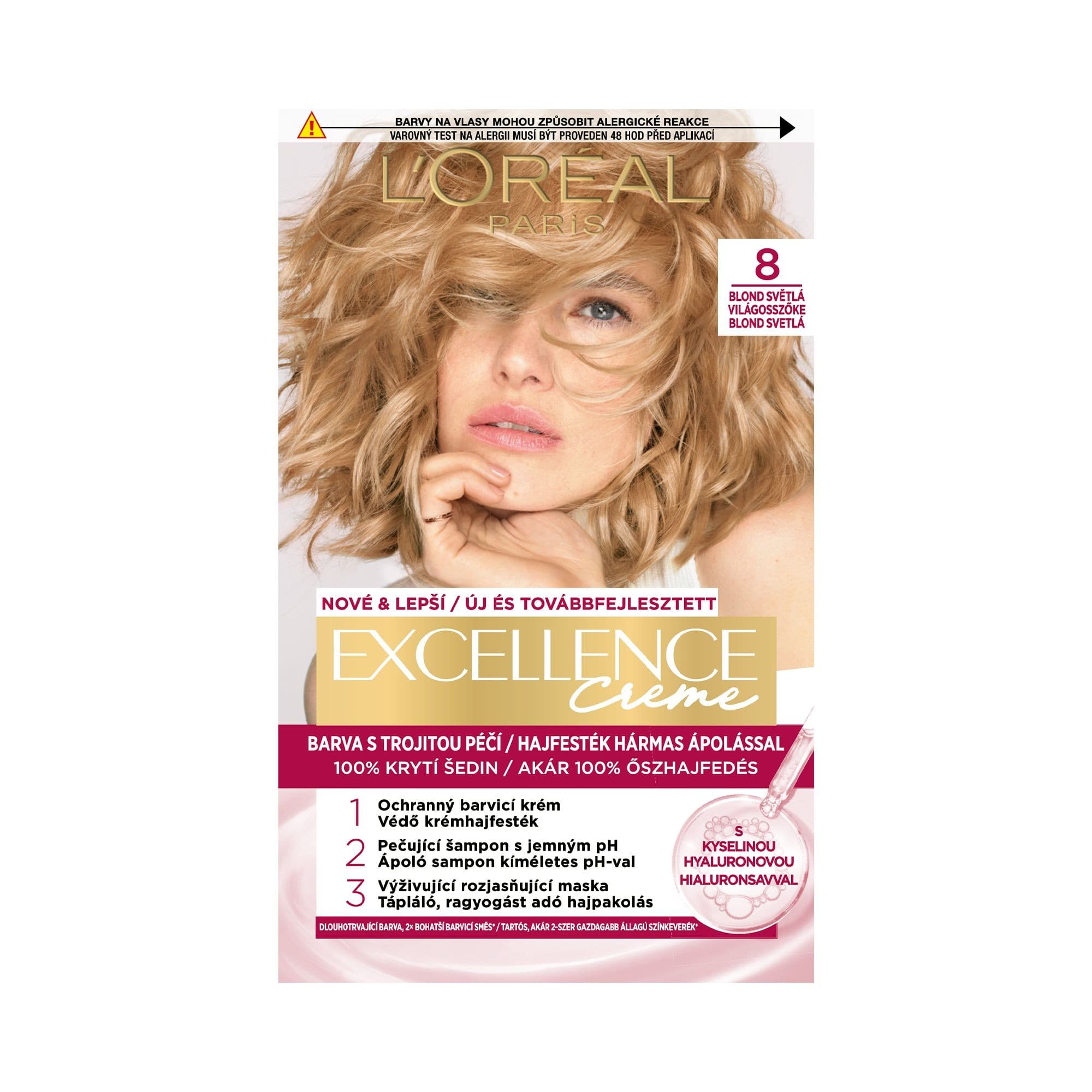 L'Oréal Paris Excellence Creme blond světlá 8