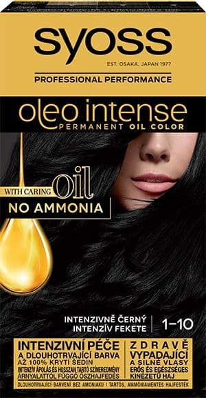 Syoss Oleo Intense barva na vlasy intenzivně černý 1-10 50 ml