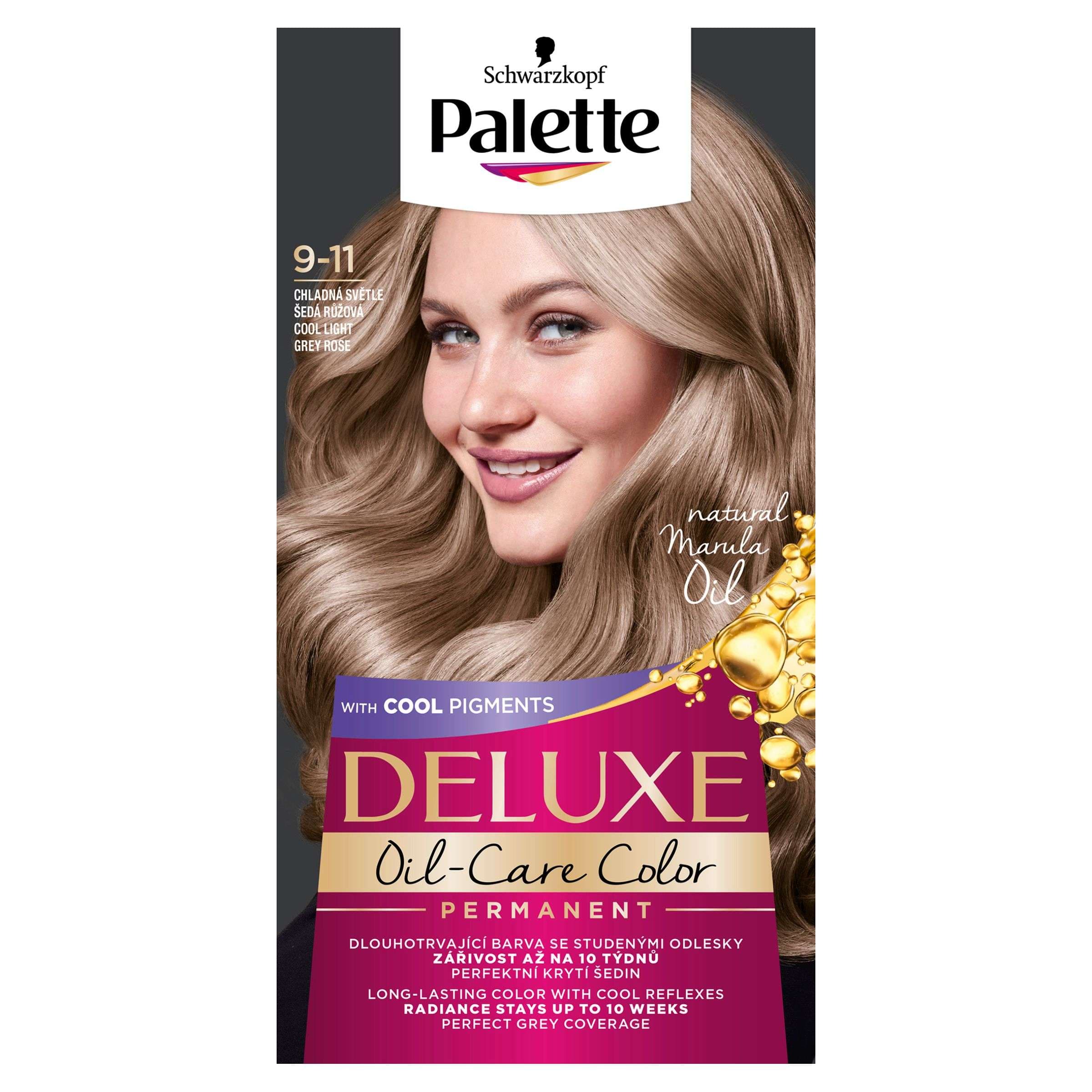 Schwarzkopf Palette Deluxe barva na vlasy chladná světle šedá růžová 9-11 50ml