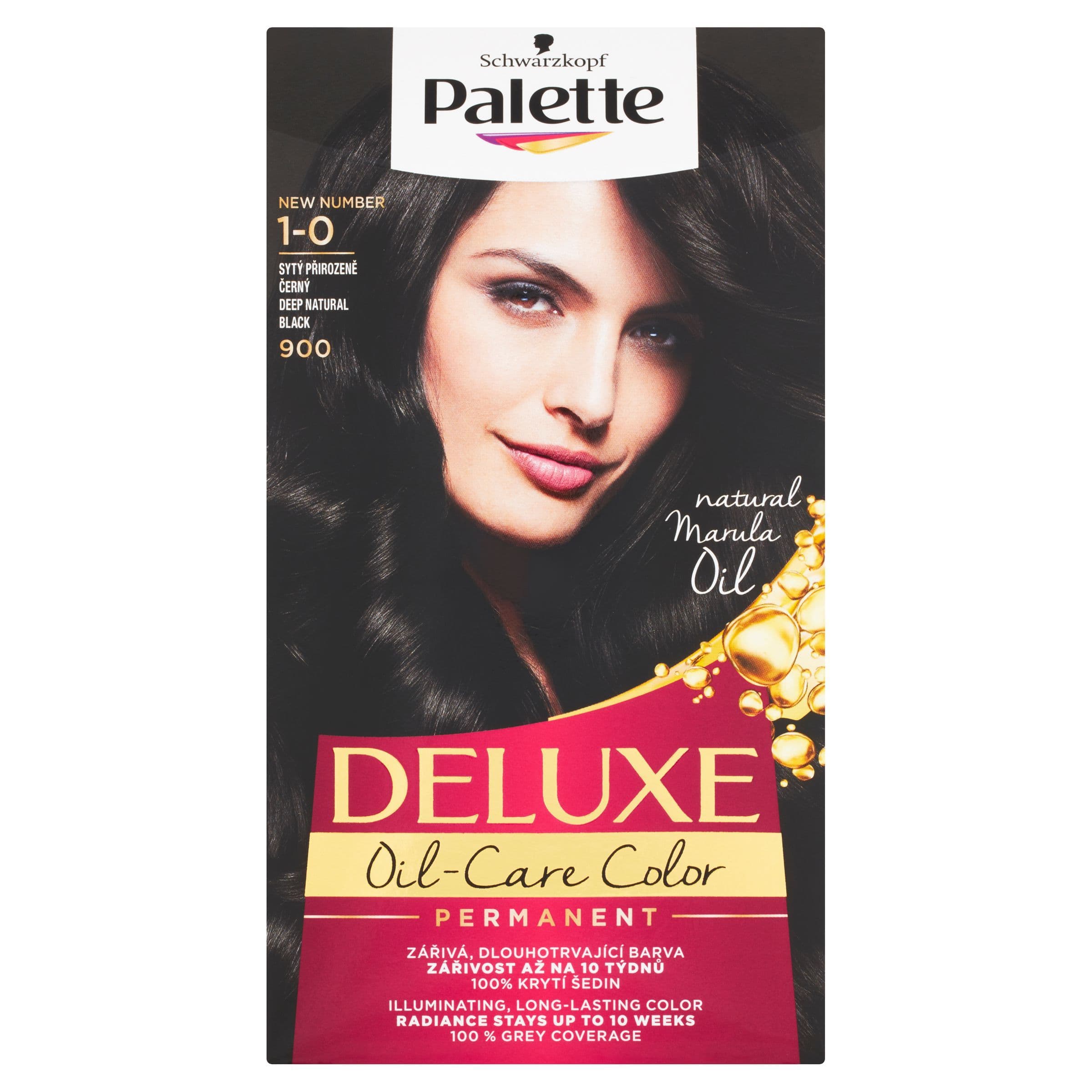 Schwarzkopf Palette Deluxe barva na vlasy sytý přirozeně černý 900 50 ml