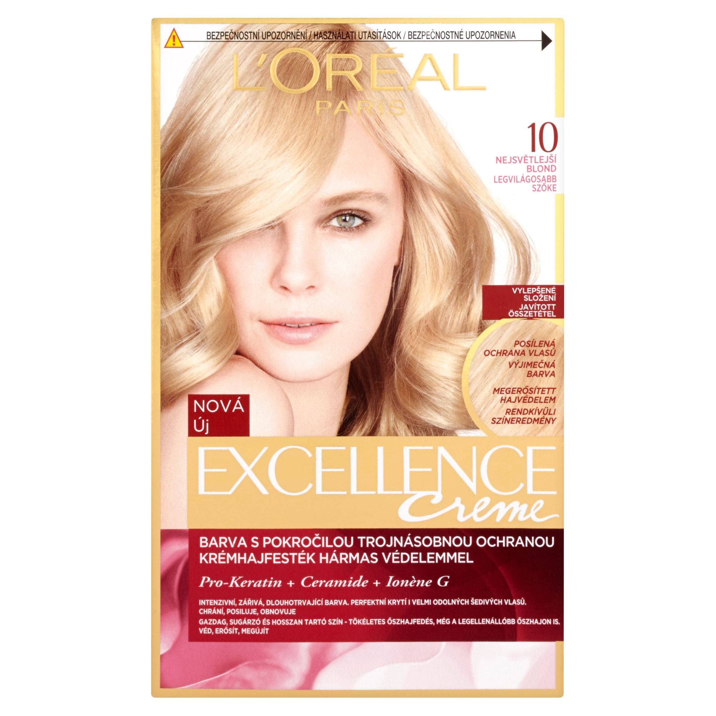 L'Oréal Paris Excellence Creme nejsvětlejší blond 10