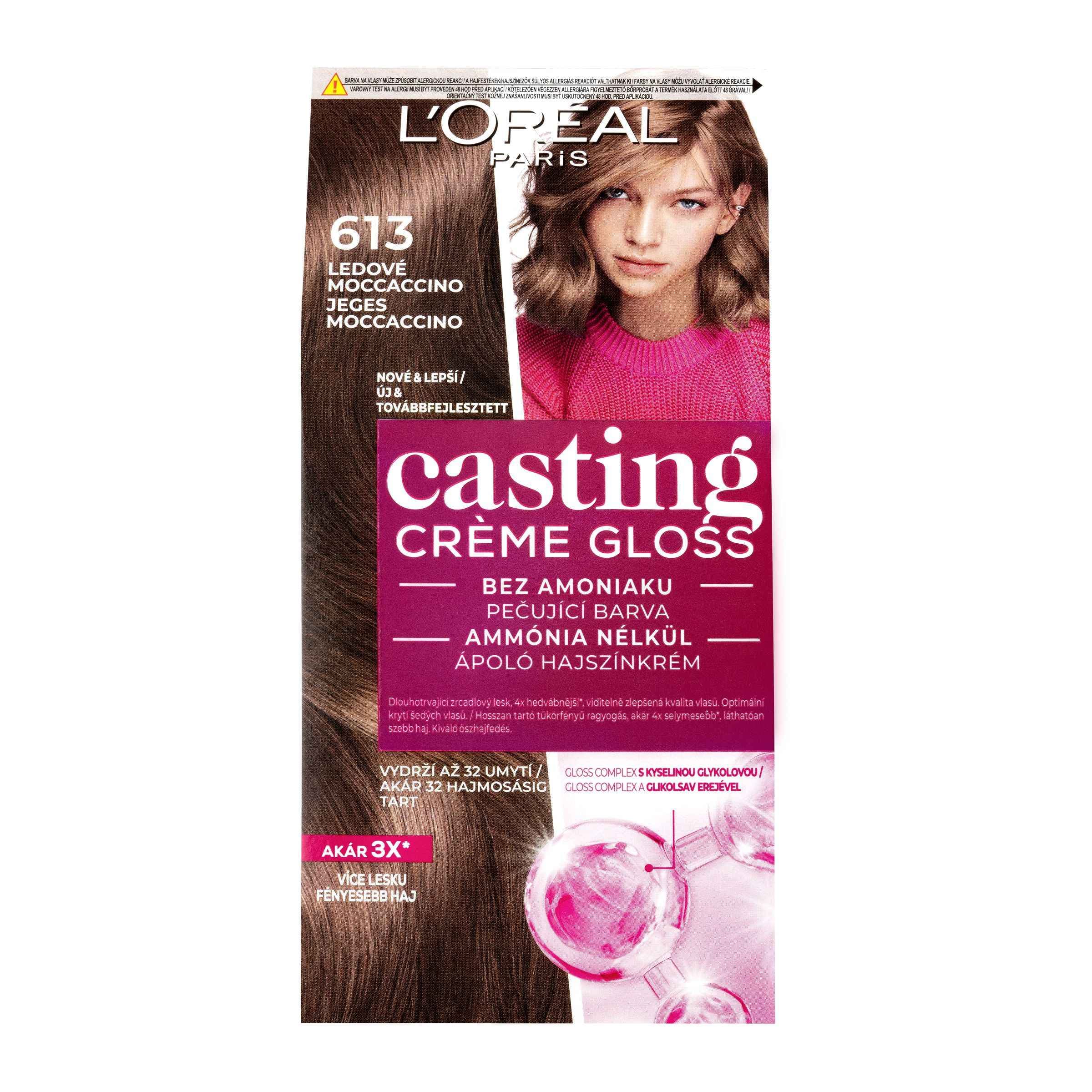 L'Oréal Paris Casting Crème Gloss ledové moccaccino 613, 180 ml