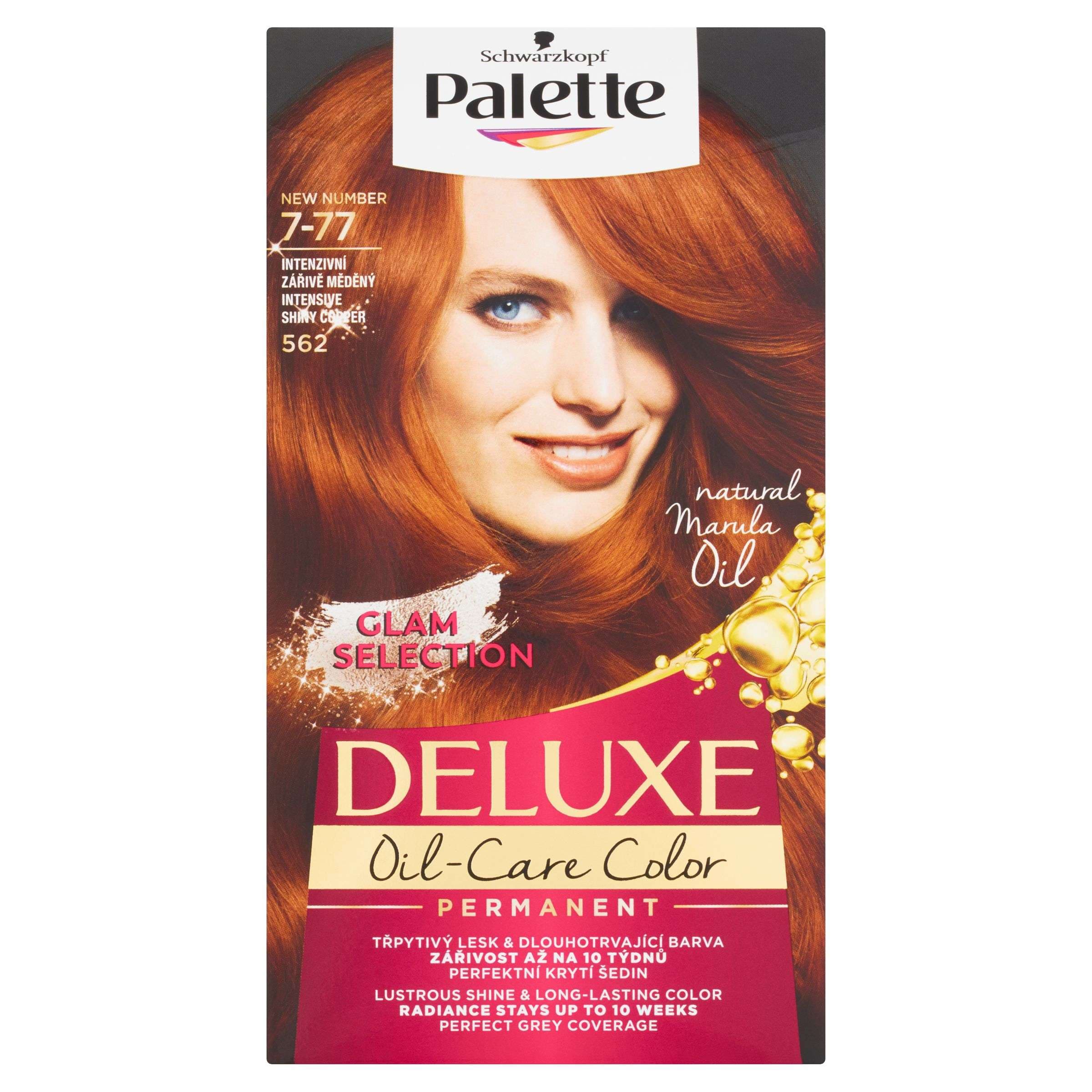 Palette Deluxe dlouhotrvající barva intenzivní zářivě měděný 562 50 ml