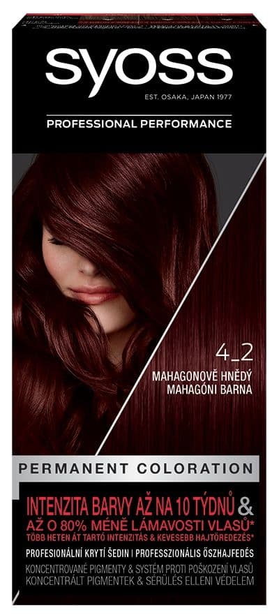 Syoss SalonPlex Barva na vlasy mahagonově hnědý 4-2 50 ml