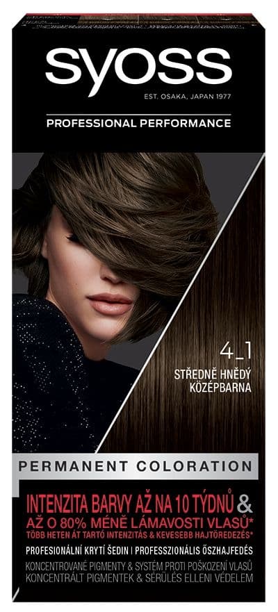 Syoss Barva na vlasy středně hnědý 4-1 50 ml