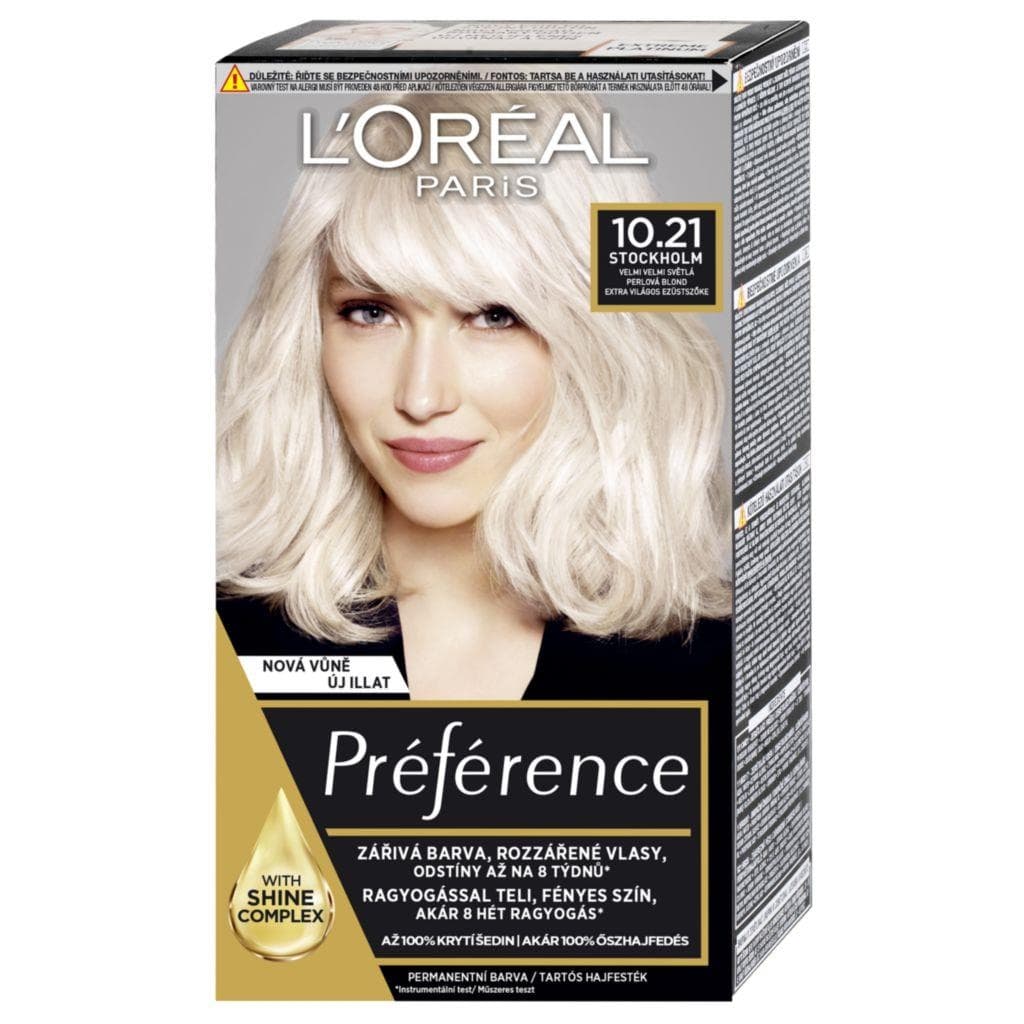 L'Oréal Préference 10.21 Velmi světlá perlová blond