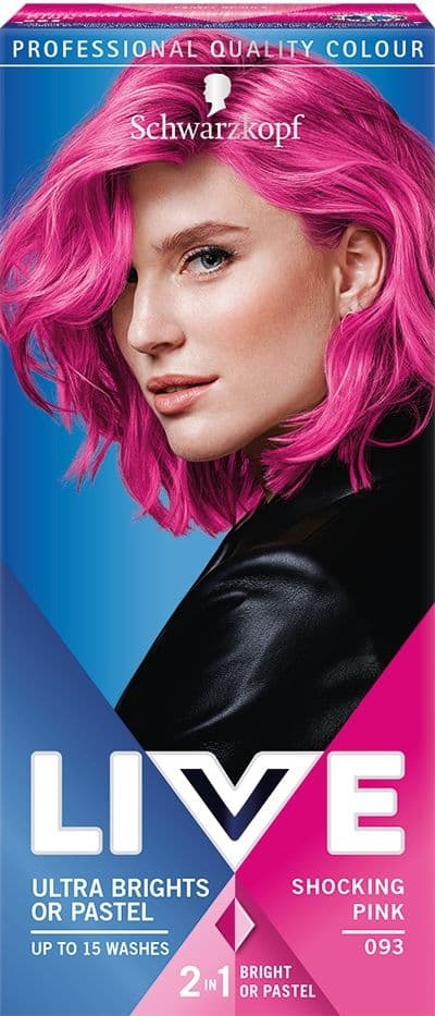 Schwarzkopf Live Ultra Brights or Pastel barva na vlasy Shocking Pink 093 50 ml