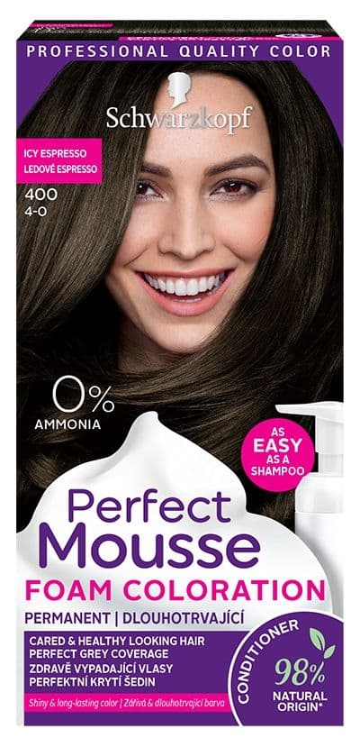 Schwarzkopf Perfect Mousse barva na vlasy ledové Espresso 400 35 ml