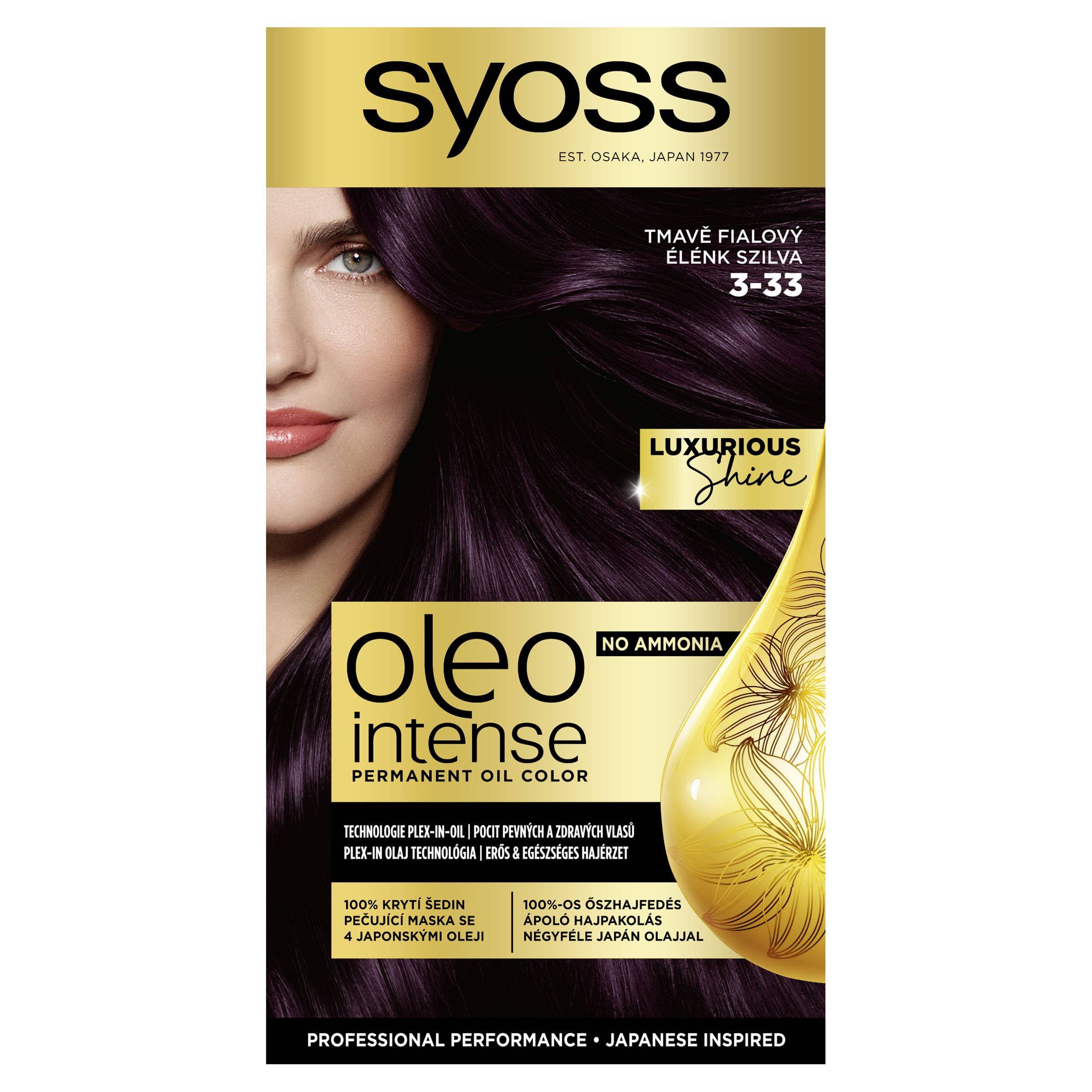 Syoss Oleo Intense 3-33 Tmavě fialová 1 ks