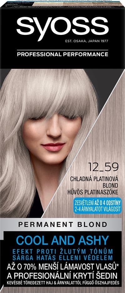 Syoss 12-59 Chladná platinová blond 50 ml