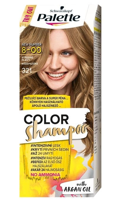 Schwarzkopf Palette Color Shampoo barva na vlasy středně plavý 321 50 ml
