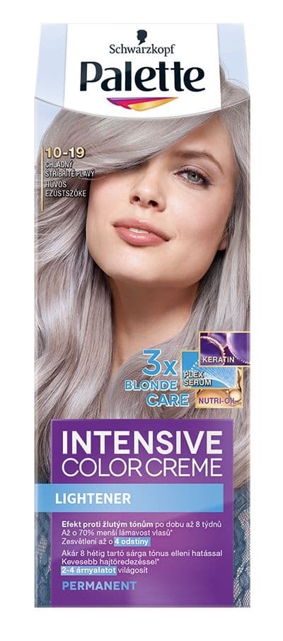 Palette Intensive Color Creme 10-19 Chladný stříbřitě plavý