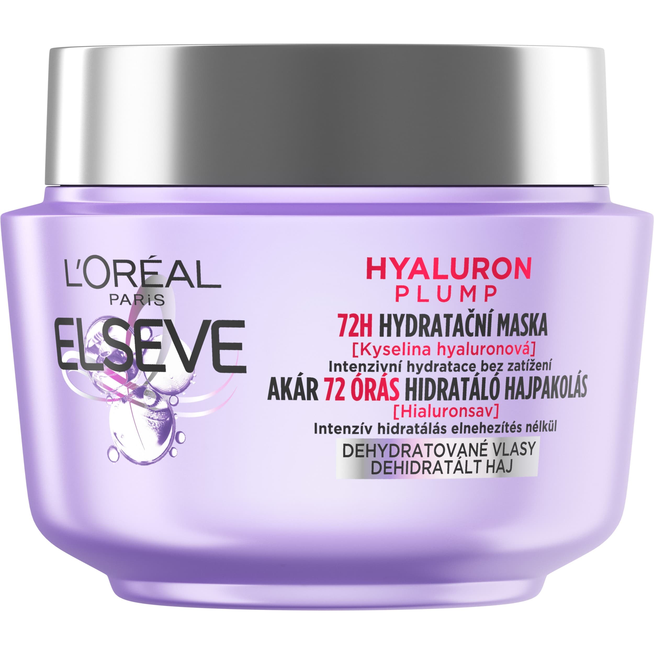 L'Oréal Paris Elseve Hyaluron Plump 72 H Hydratační maska s kyselinou hyaluronovou 300 ml