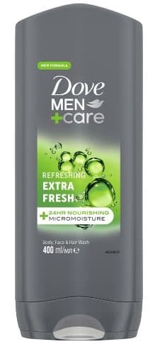Dove Men+Care Extra Fresh sprchový gel pro muže na tělo a tvář 400 ml