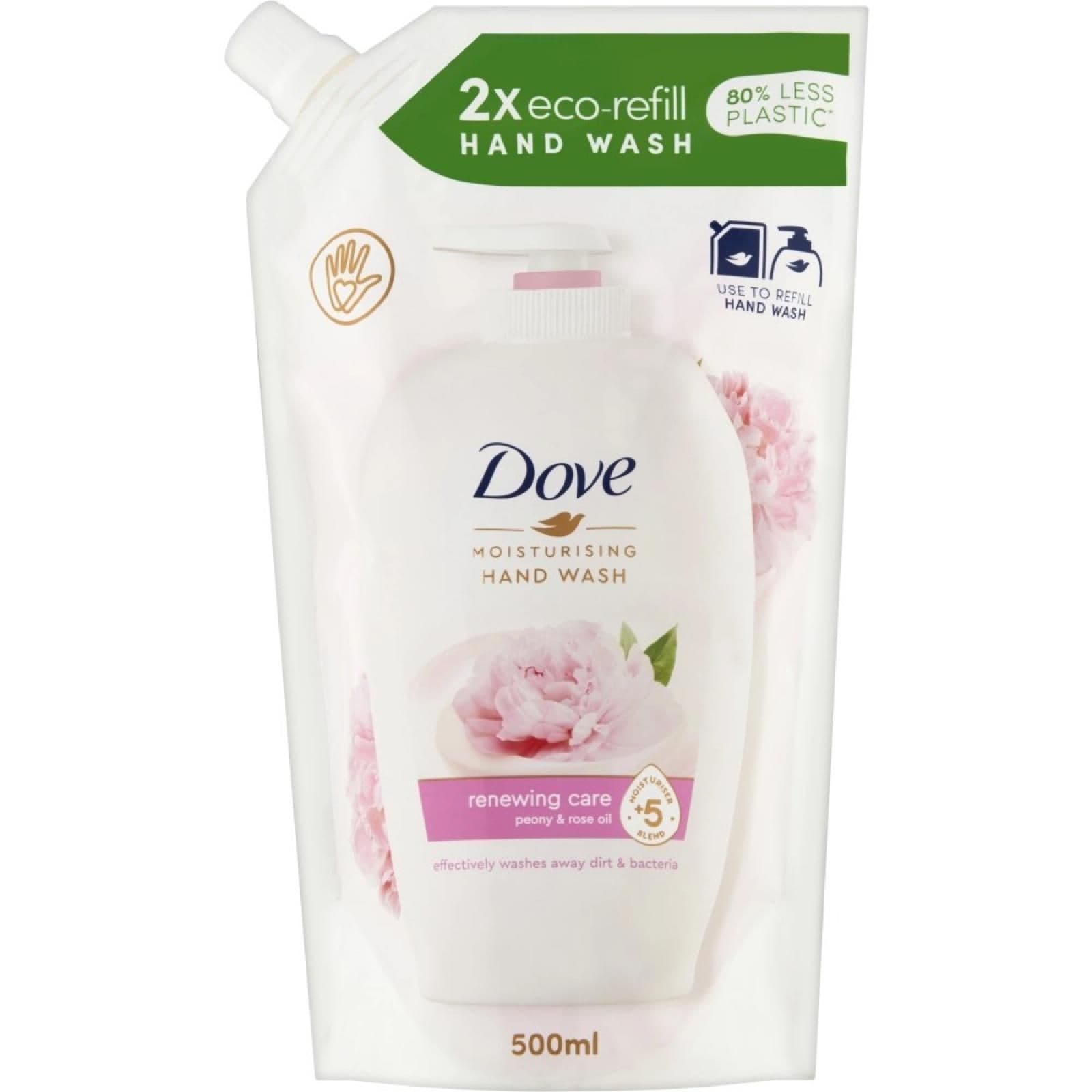 Dove Tekuté mýdlo Pivoňka náhradní náplň 500 ml