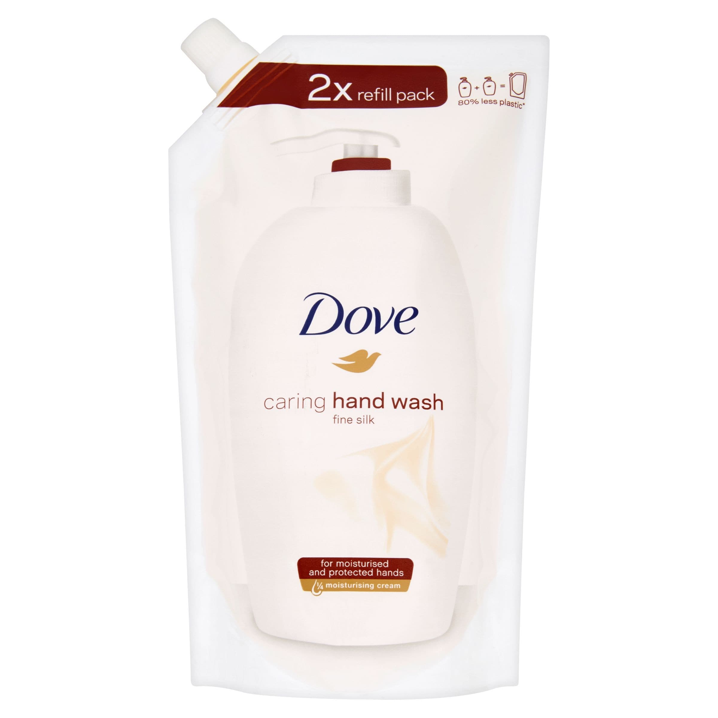 Dove Fine Silk jemné tekuté mýdlo náhradní náplň 500 ml